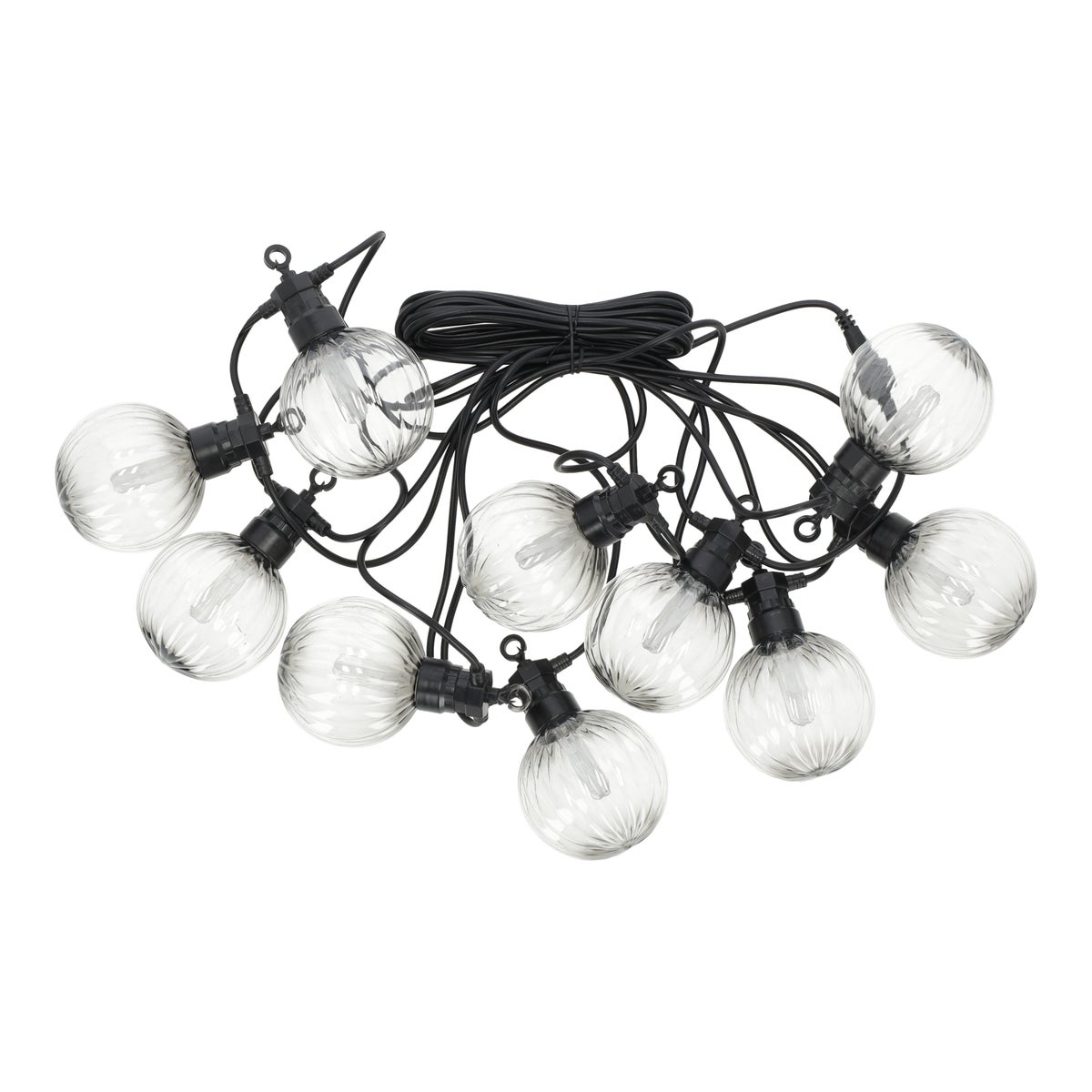 Partylight bol smoke 10LED warm wit Partylight bol smoke 10LED warm wit