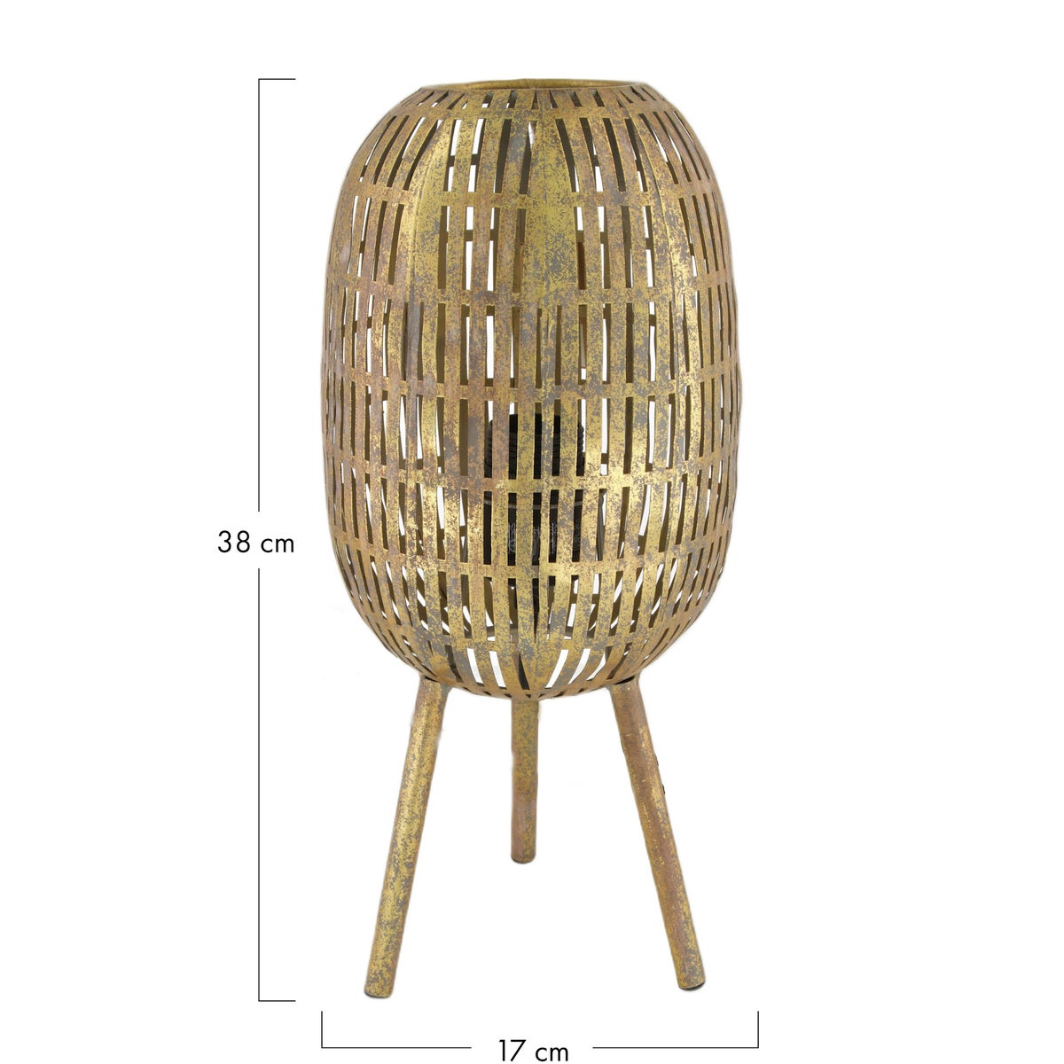 Tafellamp metaal 38 cm goud Tafellamp metaal 38 cm goud