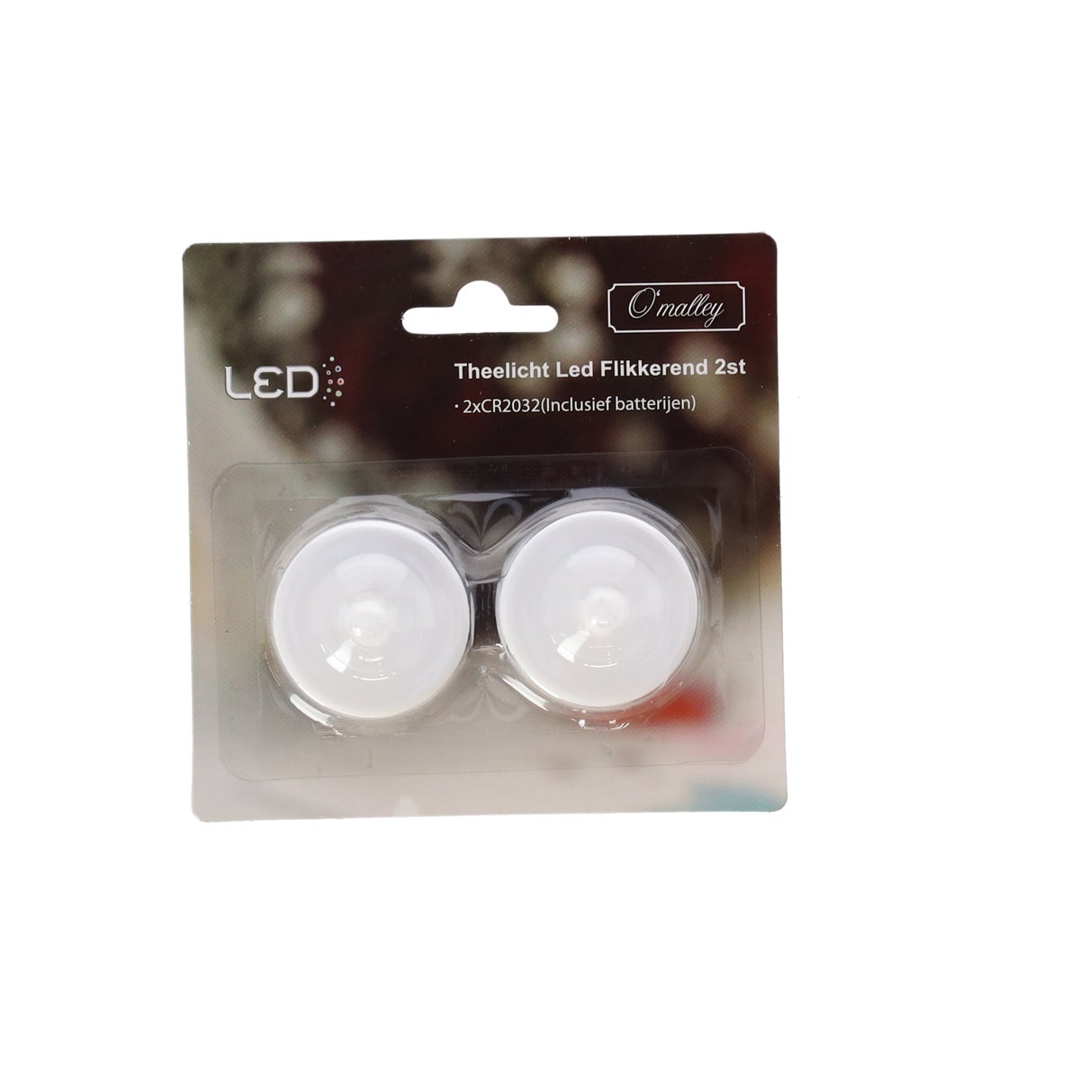 Theelicht LED flikkerend 2 stuks Theelicht LED flikkerend 2 stuks