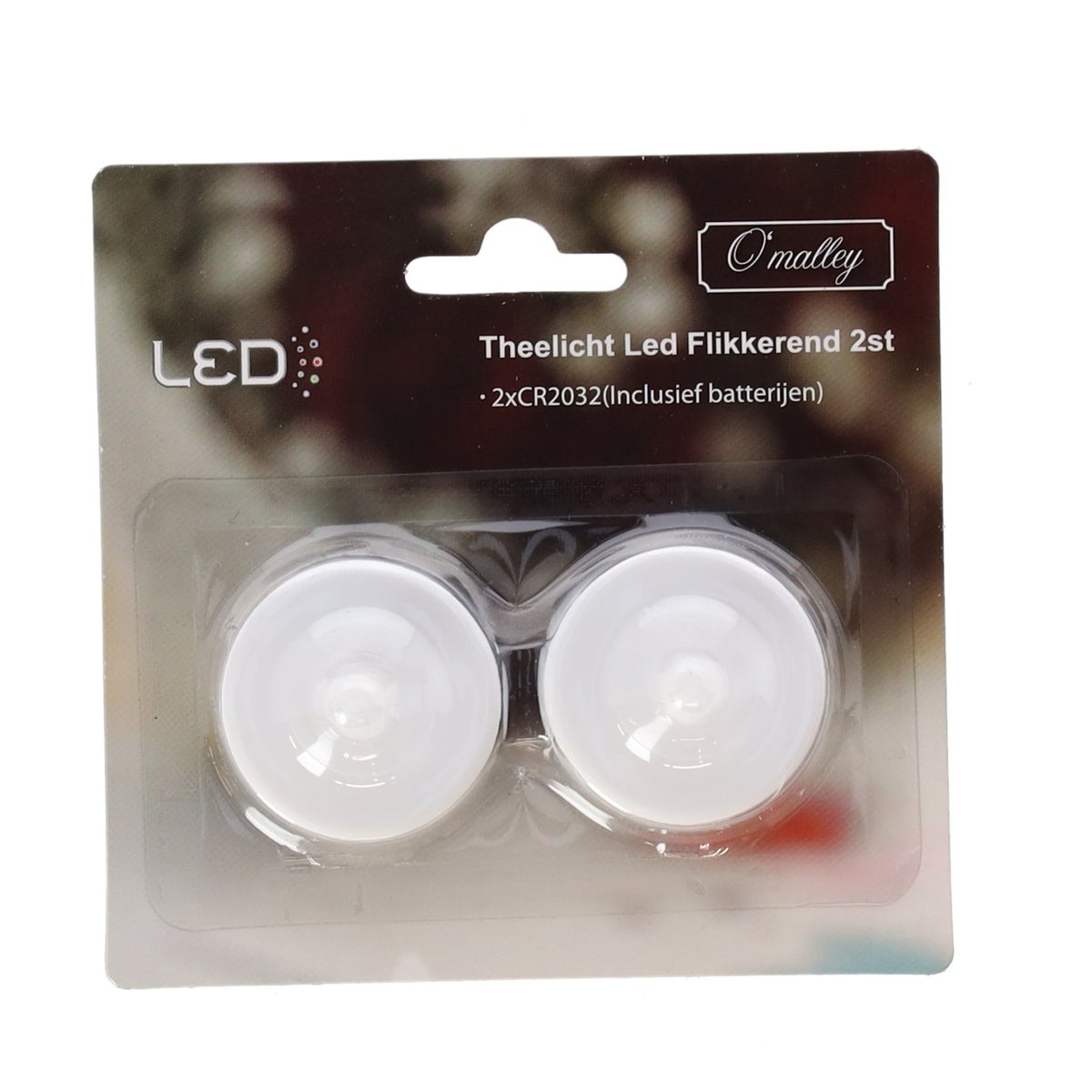 Theelicht LED flikkerend 2 stuks Theelicht LED flikkerend 2 stuks