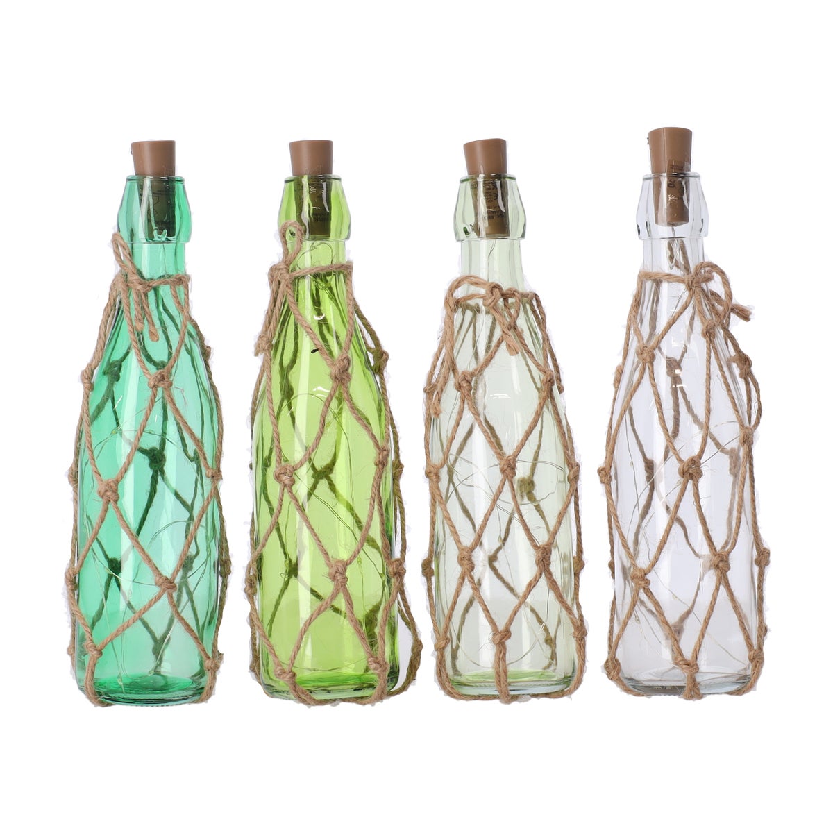 Glazen LED-fles 28 cm Glazen LED-fles 28 cm