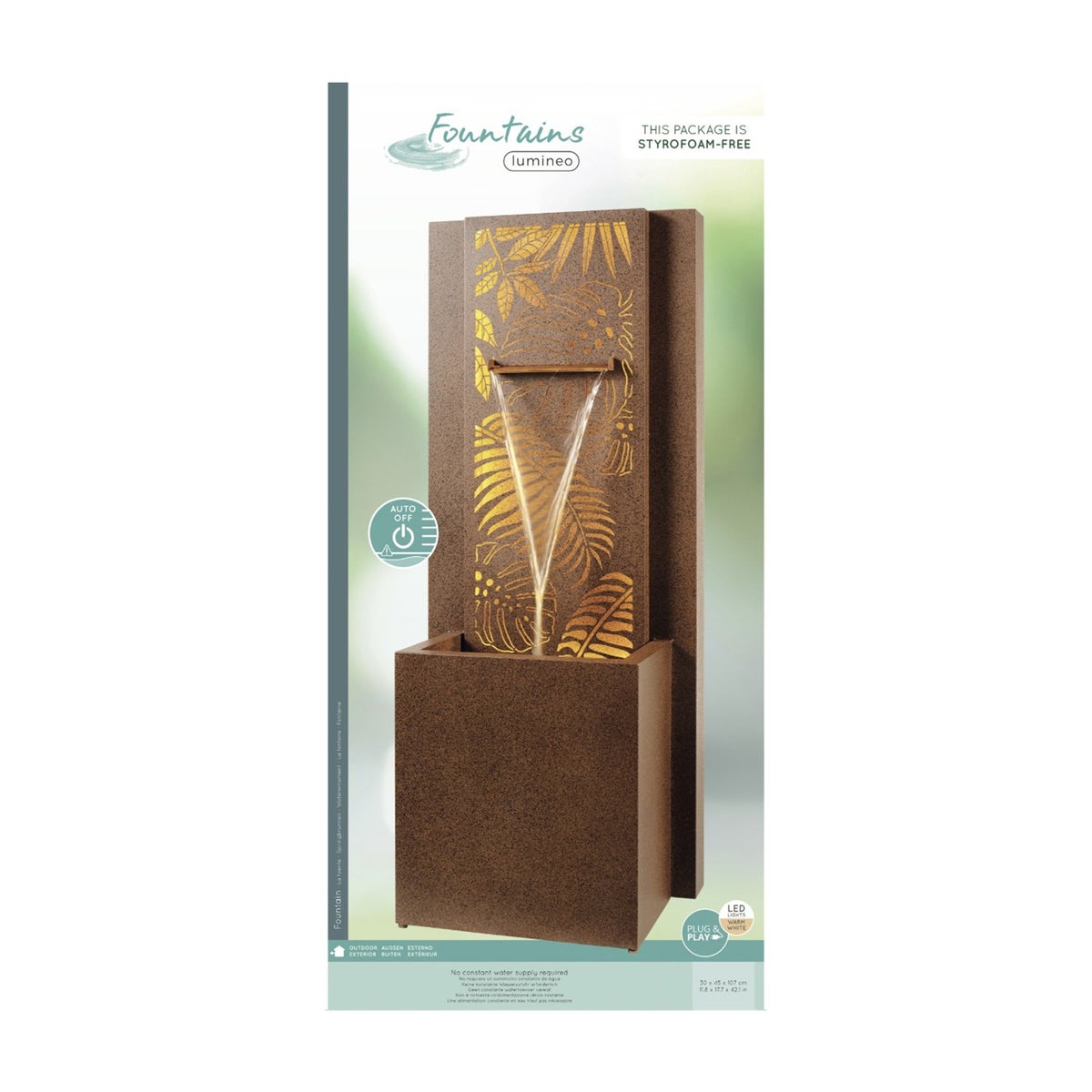 Waterpartij Leaves 107 cm roest Waterpartij Leaves 107 cm roest