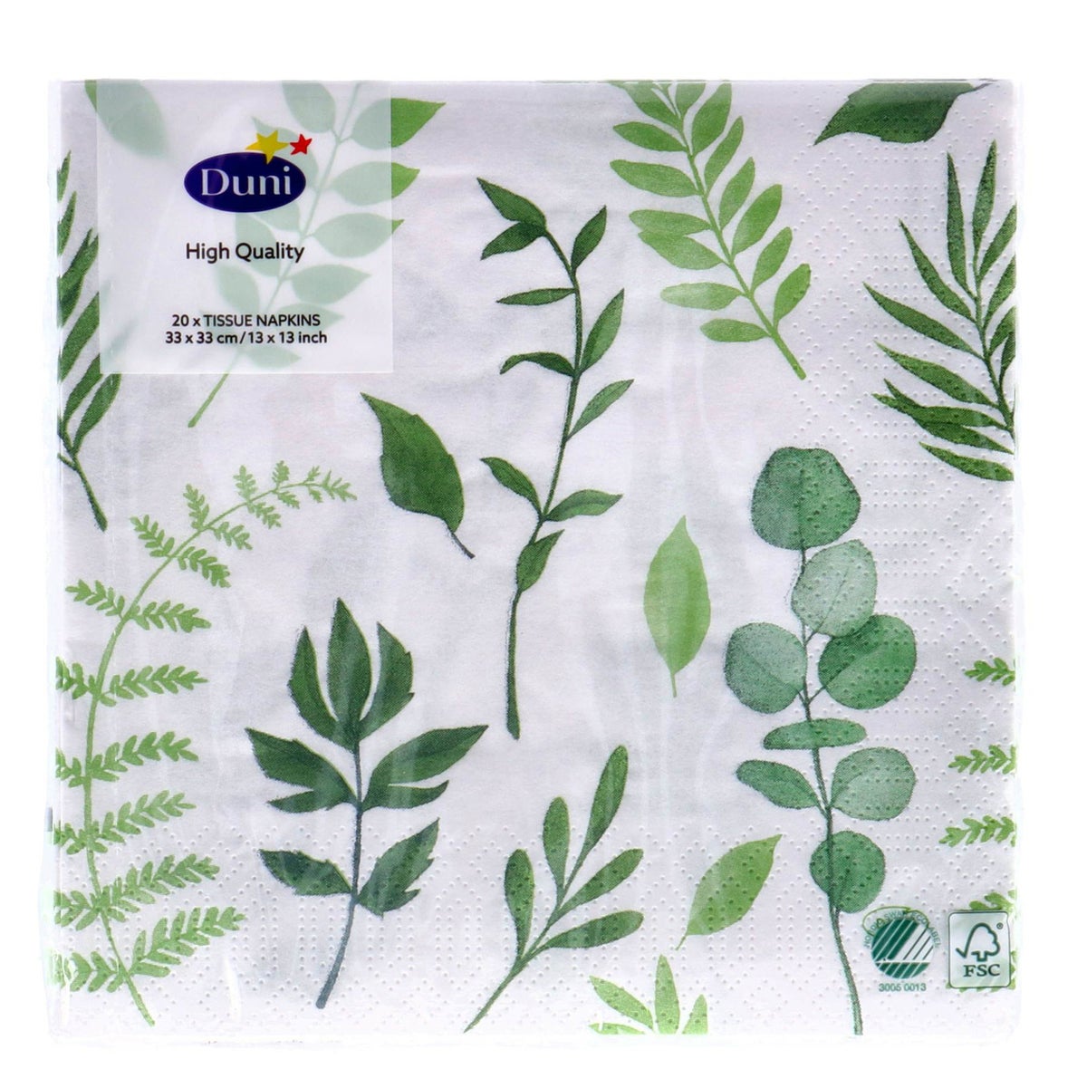 Servet 33 x 33 cm greenery 20st Servet 33 x 33 cm greenery 20st