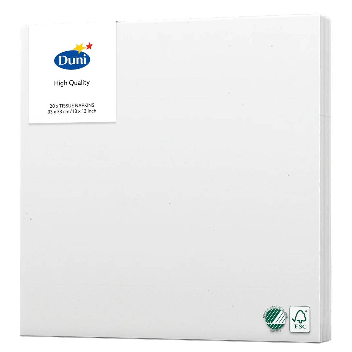 Servet 33x33cm wit 20st Servet 33x33cm wit 20st
