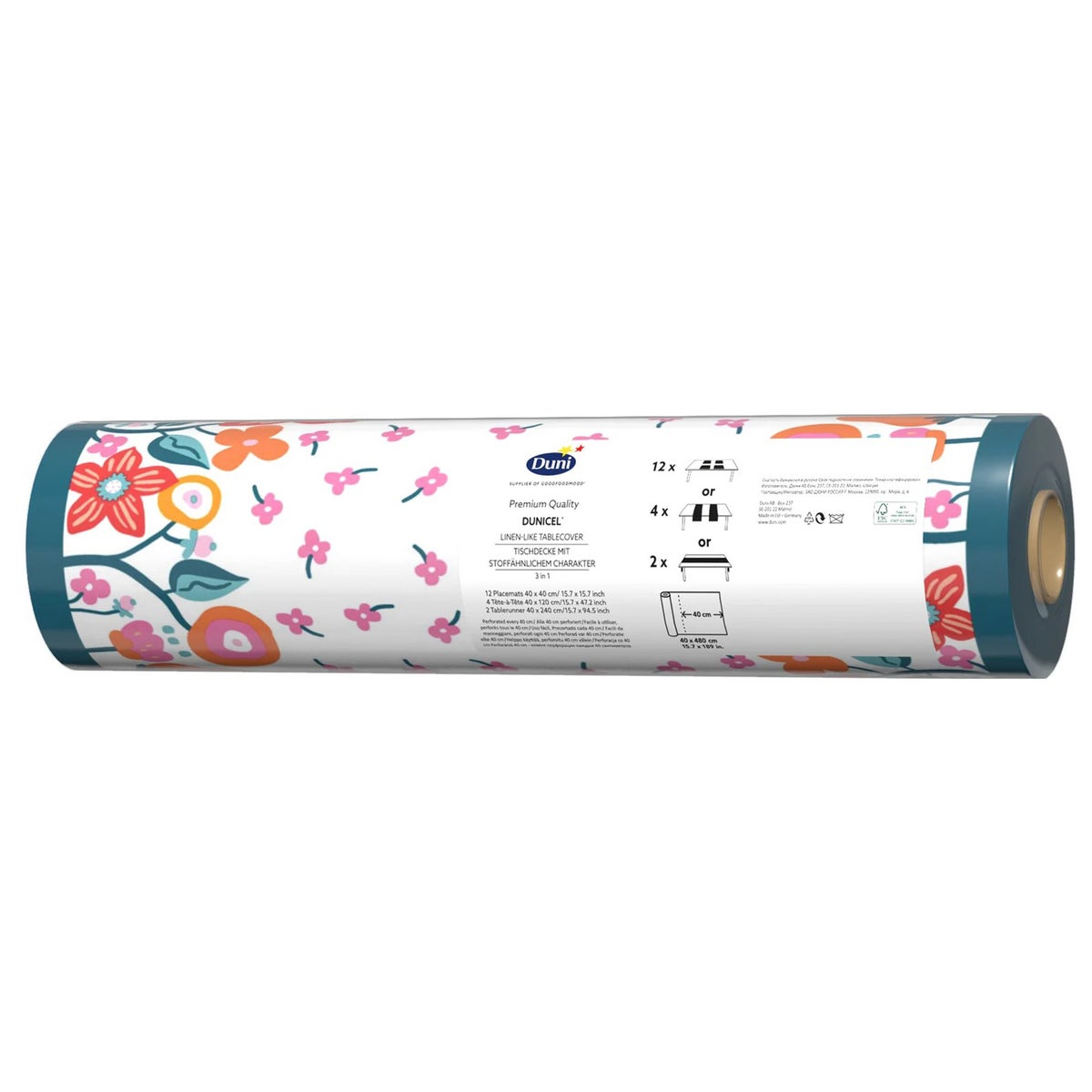 Tafelloper 40 x 480 cm 3-in-1 Vibrant Bloom Tafelloper 40 x 480 cm 3-in-1 Vibrant Bloom