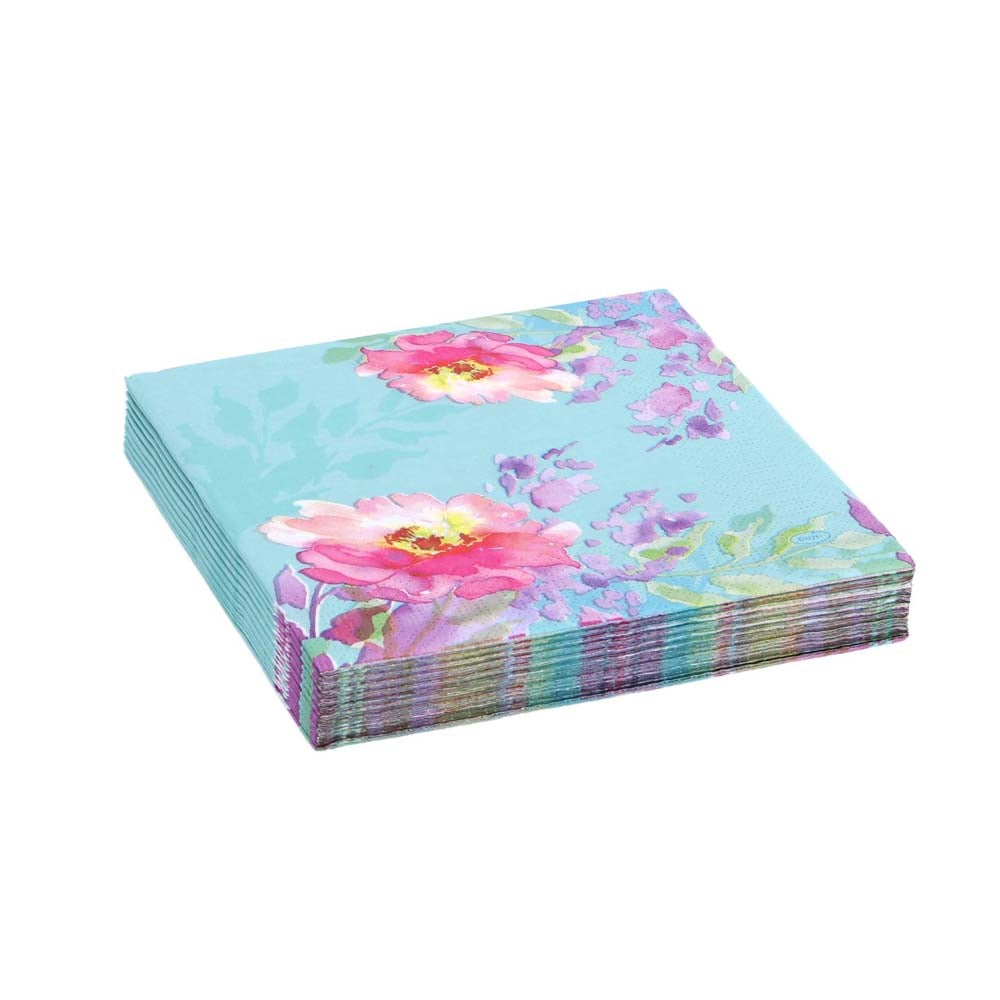 Servet 33 x 33 cm flowy floral 20 stuks Servet 33 x 33 cm flowy floral 20 stuks