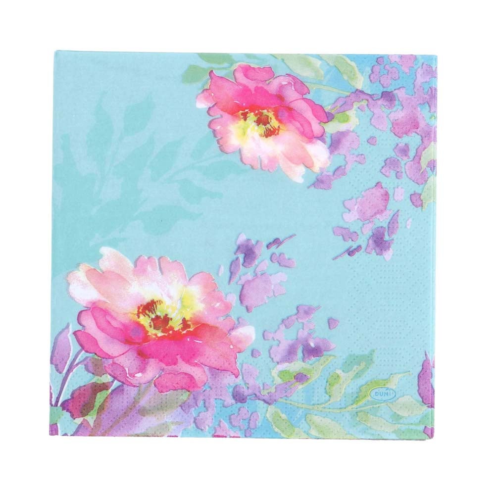 Servet 33 x 33 cm flowy floral 20 stuks Servet 33 x 33 cm flowy floral 20 stuks