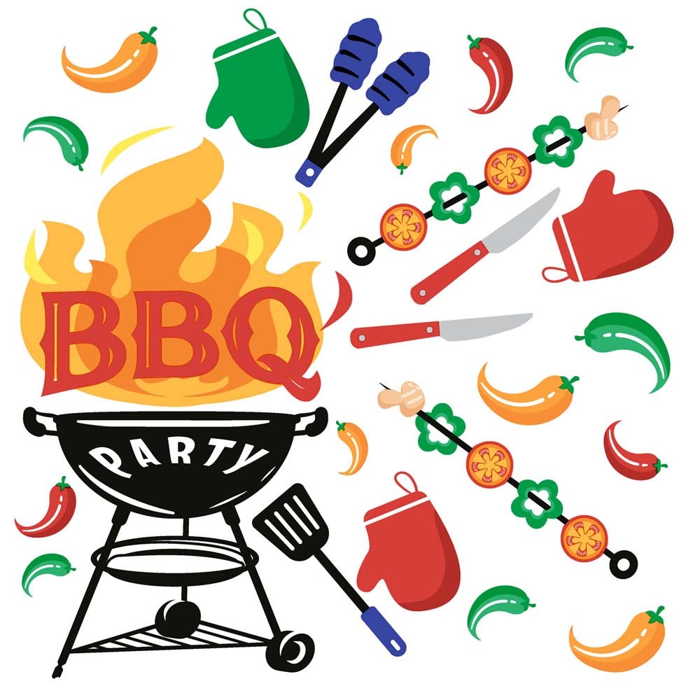 Servet 33 x 33 cm BBQ mix 20 stuks Servet 33 x 33 cm BBQ mix 20 stuks