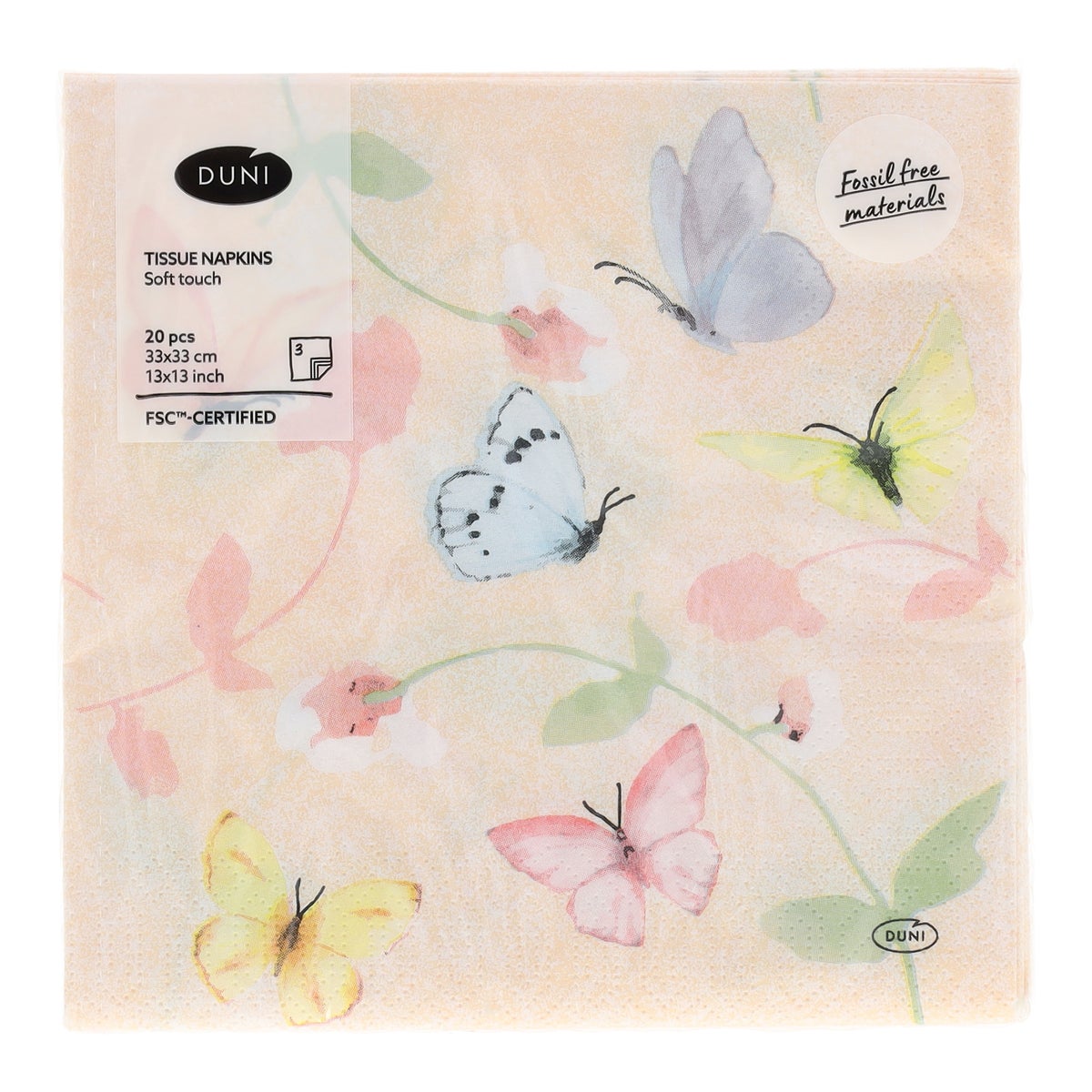 Servet 33 x 33 cm sweet peach 20 stuks Servet 33 x 33 cm sweet peach 20 stuks