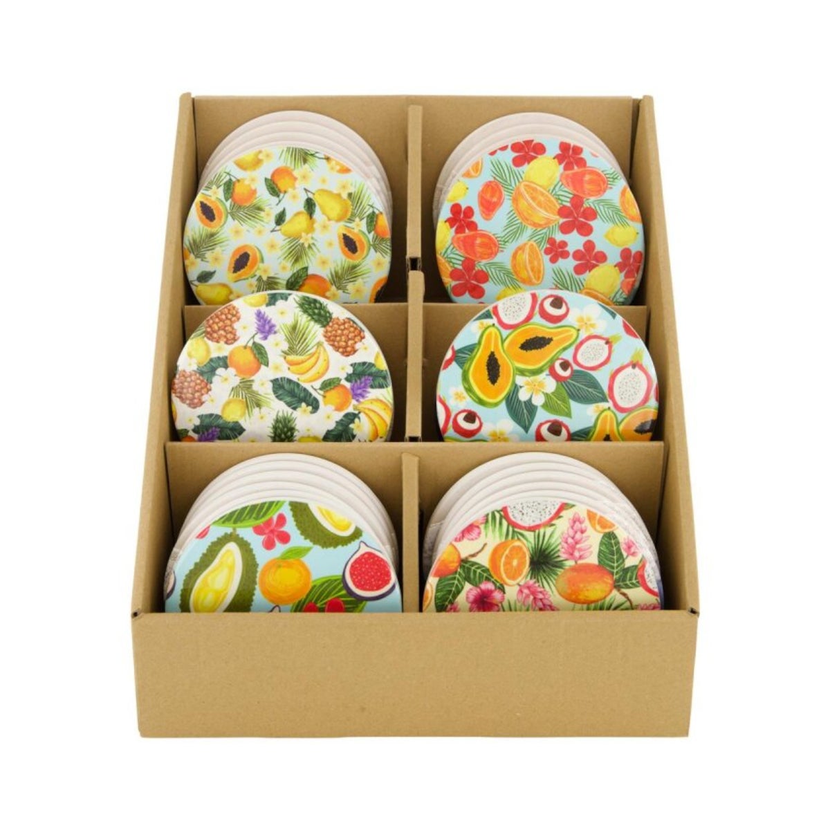 Onderzetter rond 10 cm fruit Onderzetter rond 10 cm fruit
