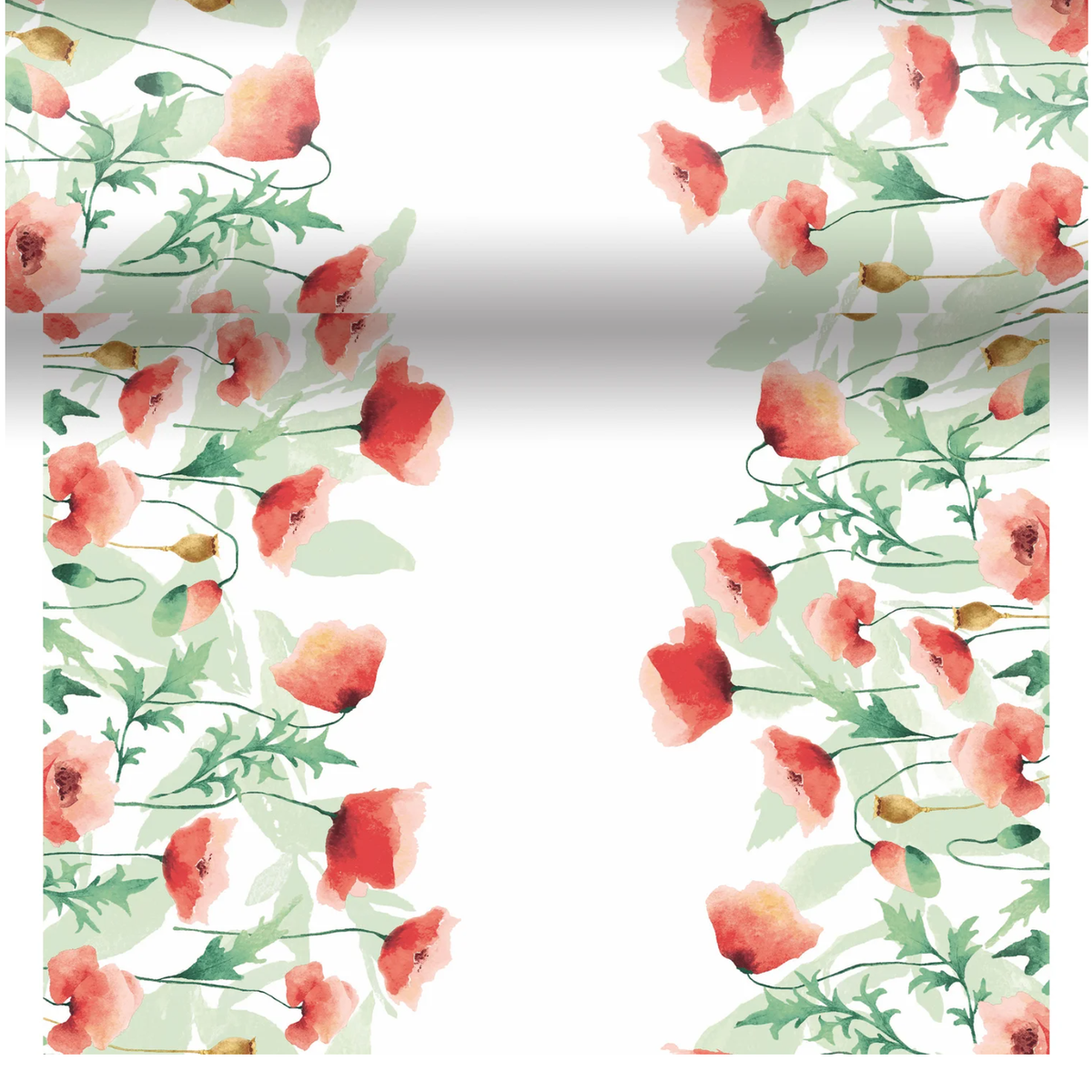 Tafelloper Dunicel 40 x 480 cm 3-in-1 poppy delight Tafelloper Dunicel 40 x 480 cm 3-in-1 poppy delight