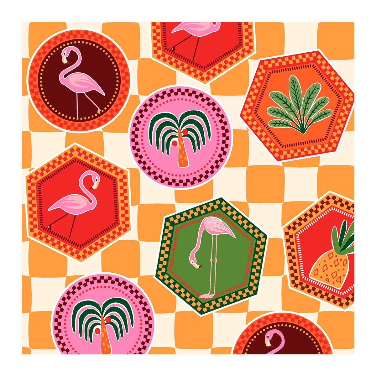 Servet 33 x 33 cm Cabana mix 20 stuks Servet 33 x 33 cm Cabana mix 20 stuks