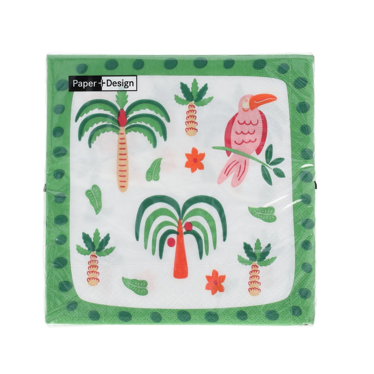 Servet 33 x 33 cm Modern palms 20 stuks Servet 33 x 33 cm Modern palms 20 stuks