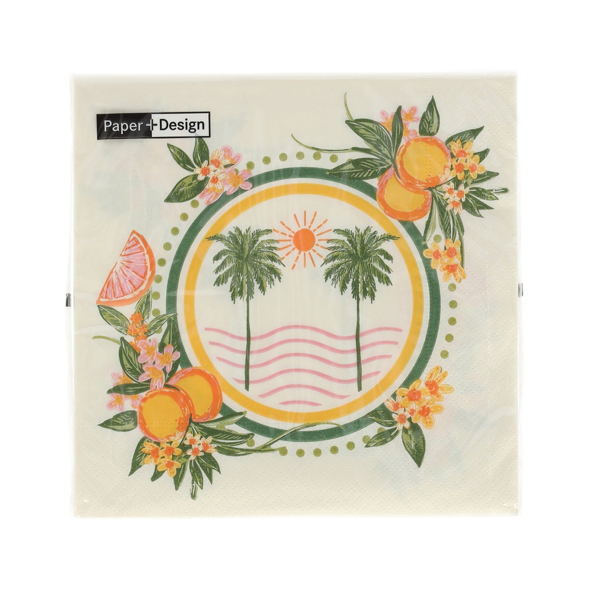 Servet 33 x 33 cm Citrus grid 20 stuks Servet 33 x 33 cm Citrus grid 20 stuks