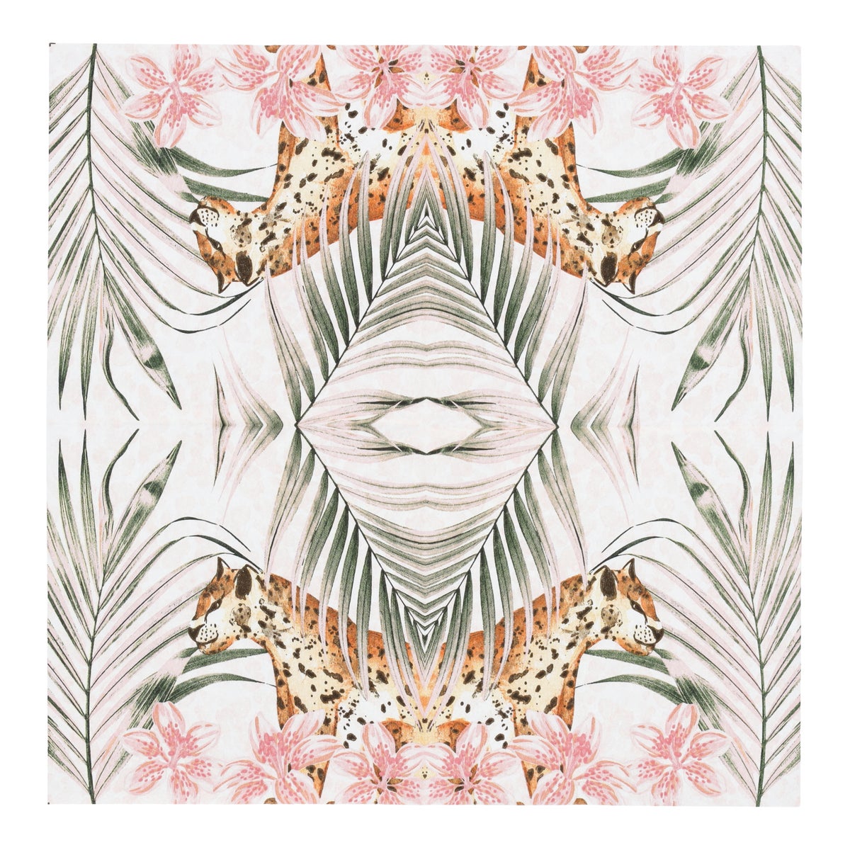 Servet 24 x 24 cm Wild palms 20 stuks Servet 24 x 24 cm Wild palms 20 stuks