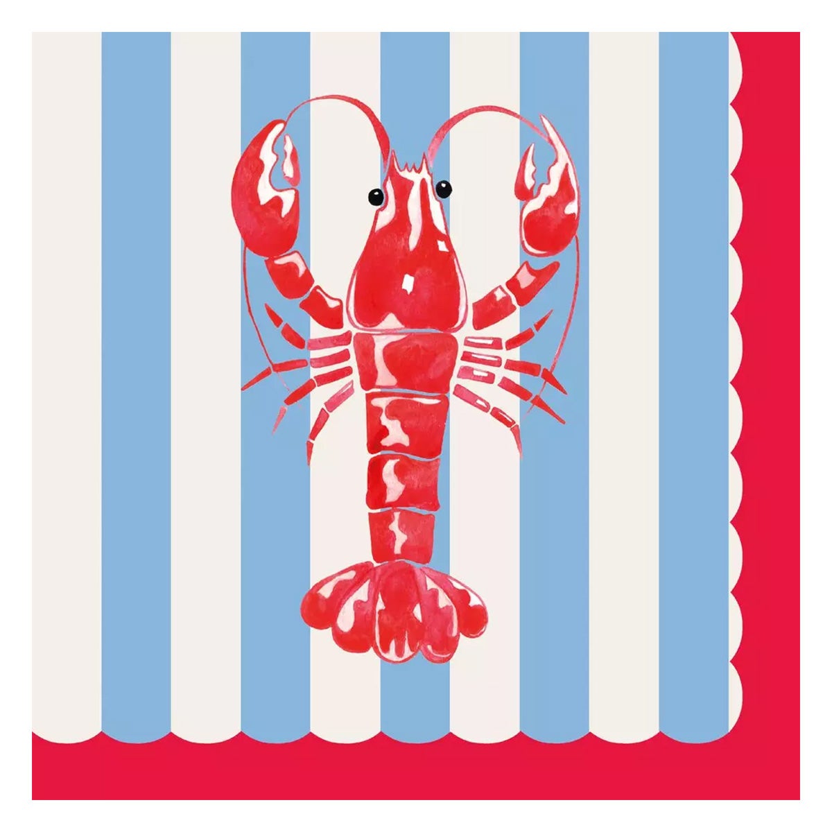 Servet 33 x 33 cm Crayfish tide 20 stuks Servet 33 x 33 cm Crayfish tide 20 stuks