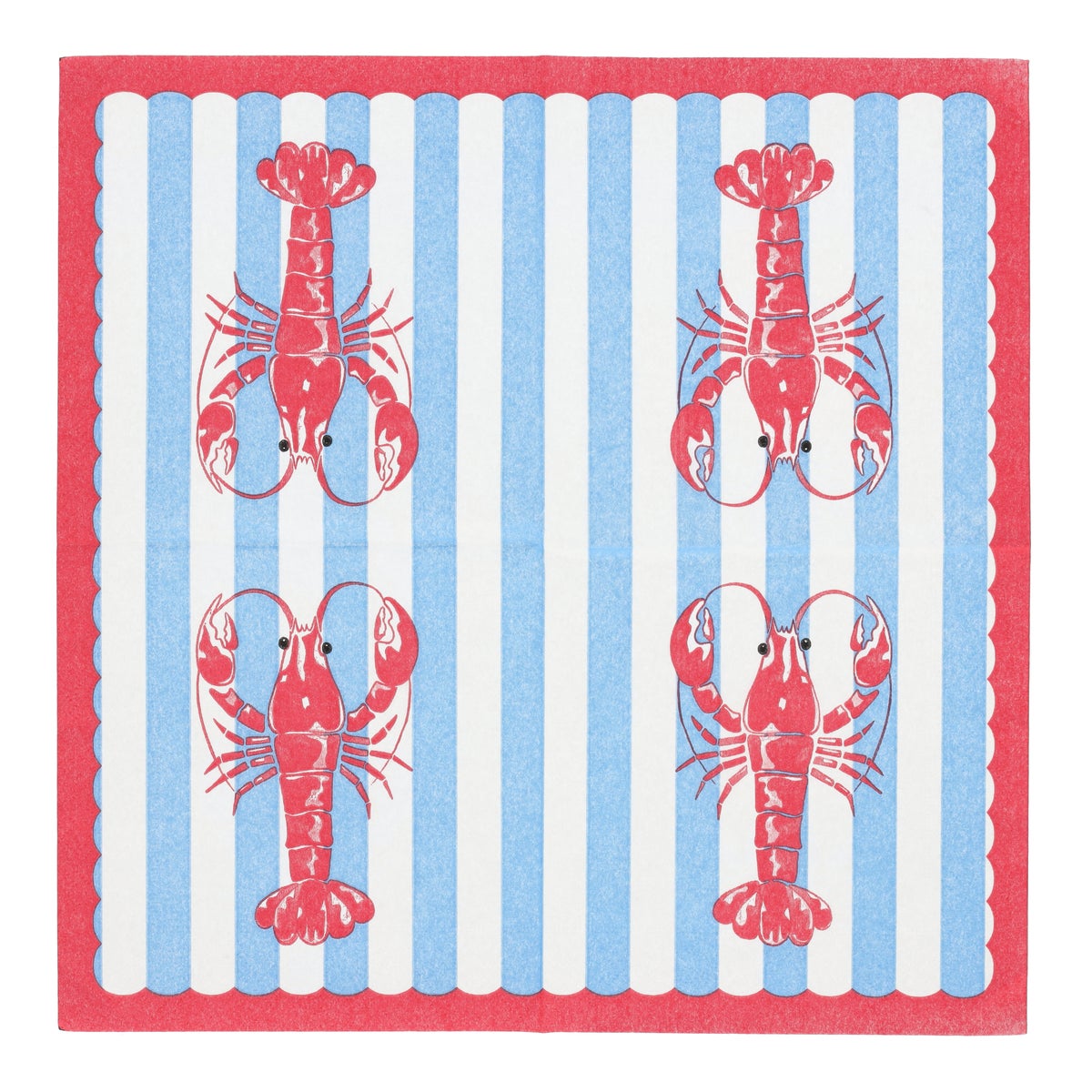 Servet 33 x 33 cm Crayfish tide 20 stuks Servet 33 x 33 cm Crayfish tide 20 stuks