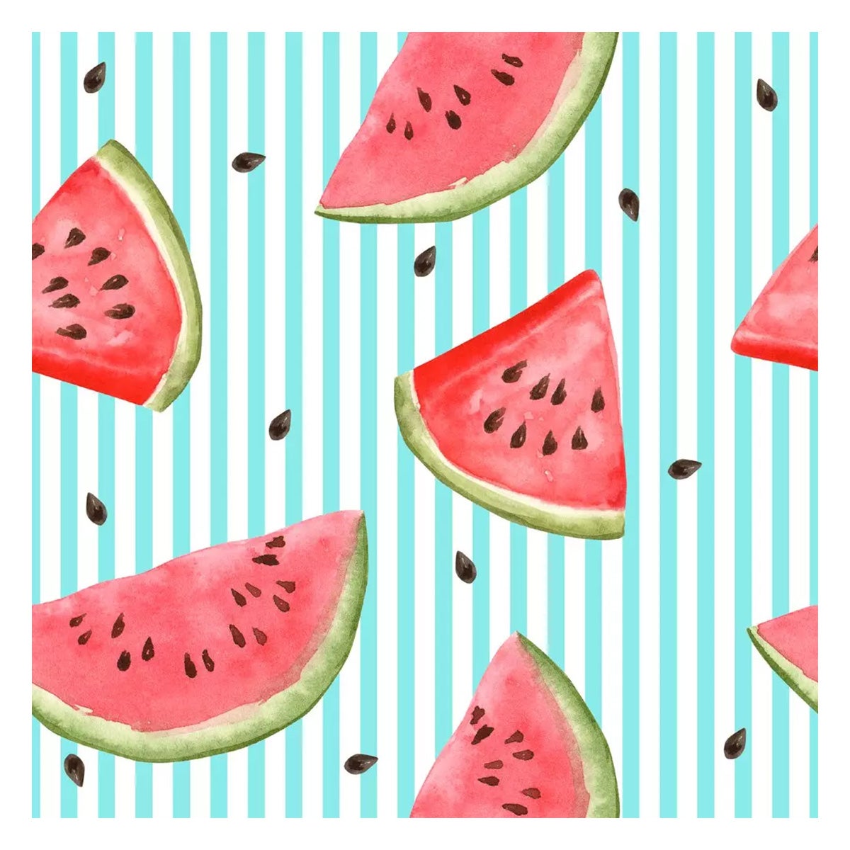 Servet 33 x 33 cm Melon lines 20 stuks Servet 33 x 33 cm Melon lines 20 stuks