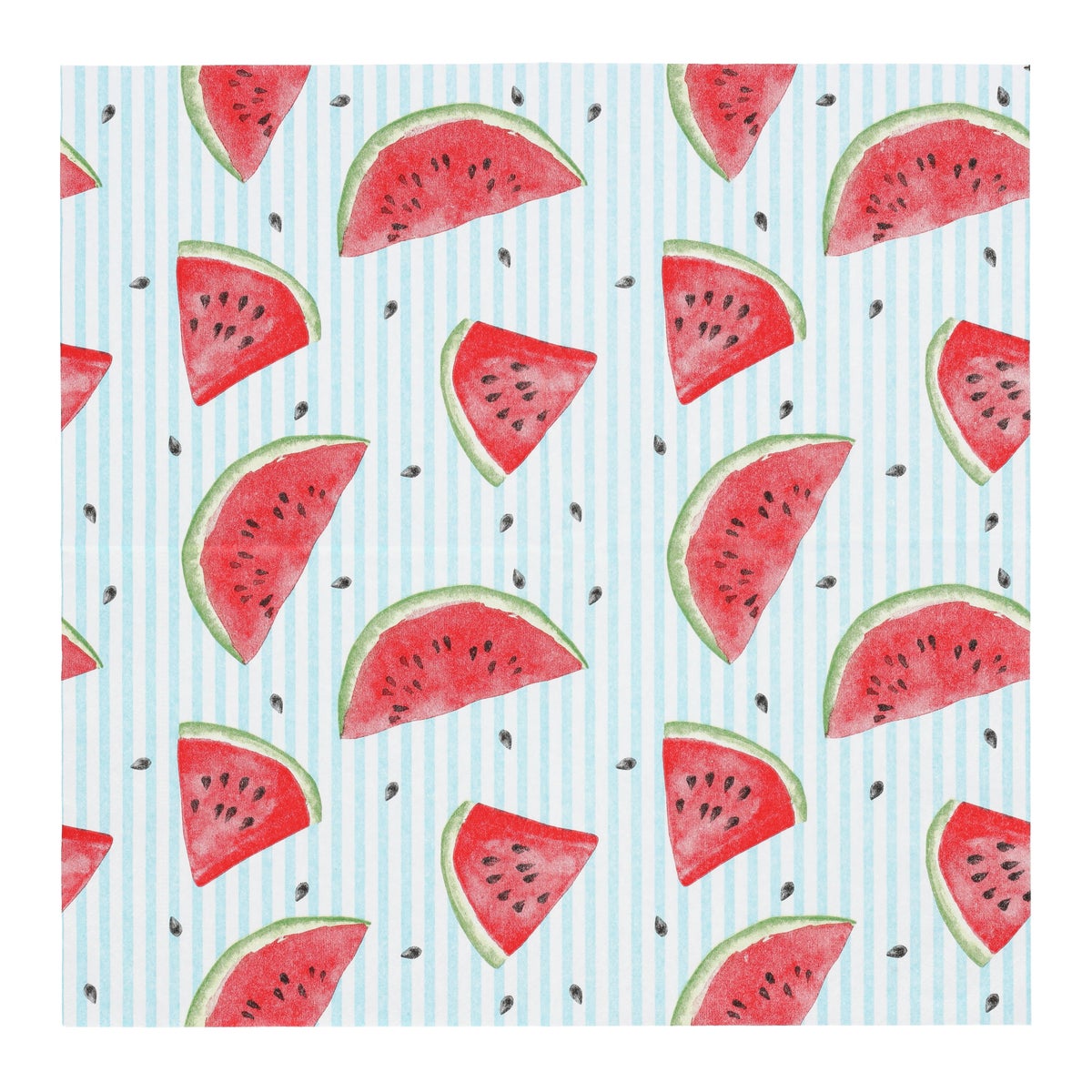 Servet 33 x 33 cm Melon lines 20 stuks Servet 33 x 33 cm Melon lines 20 stuks