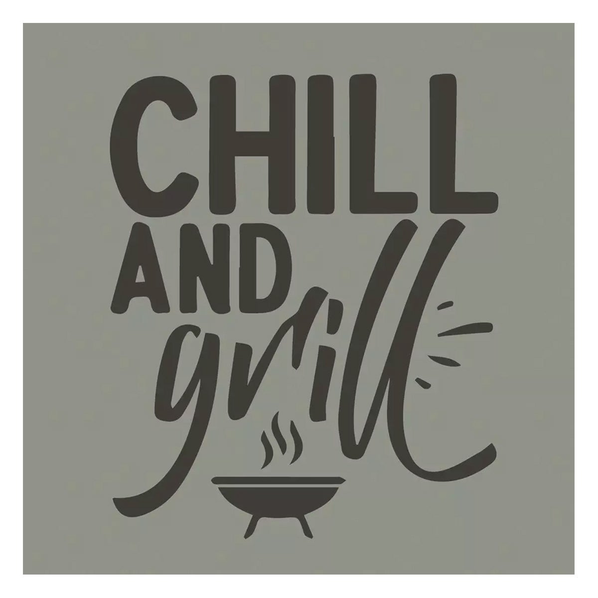 Servet 33 x 33 cm Chill and grill 20 stuks Servet 33 x 33 cm Chill and grill 20 stuks