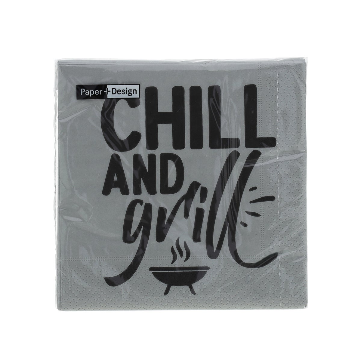 Servet 33 x 33 cm Chill and grill 20 stuks Servet 33 x 33 cm Chill and grill 20 stuks
