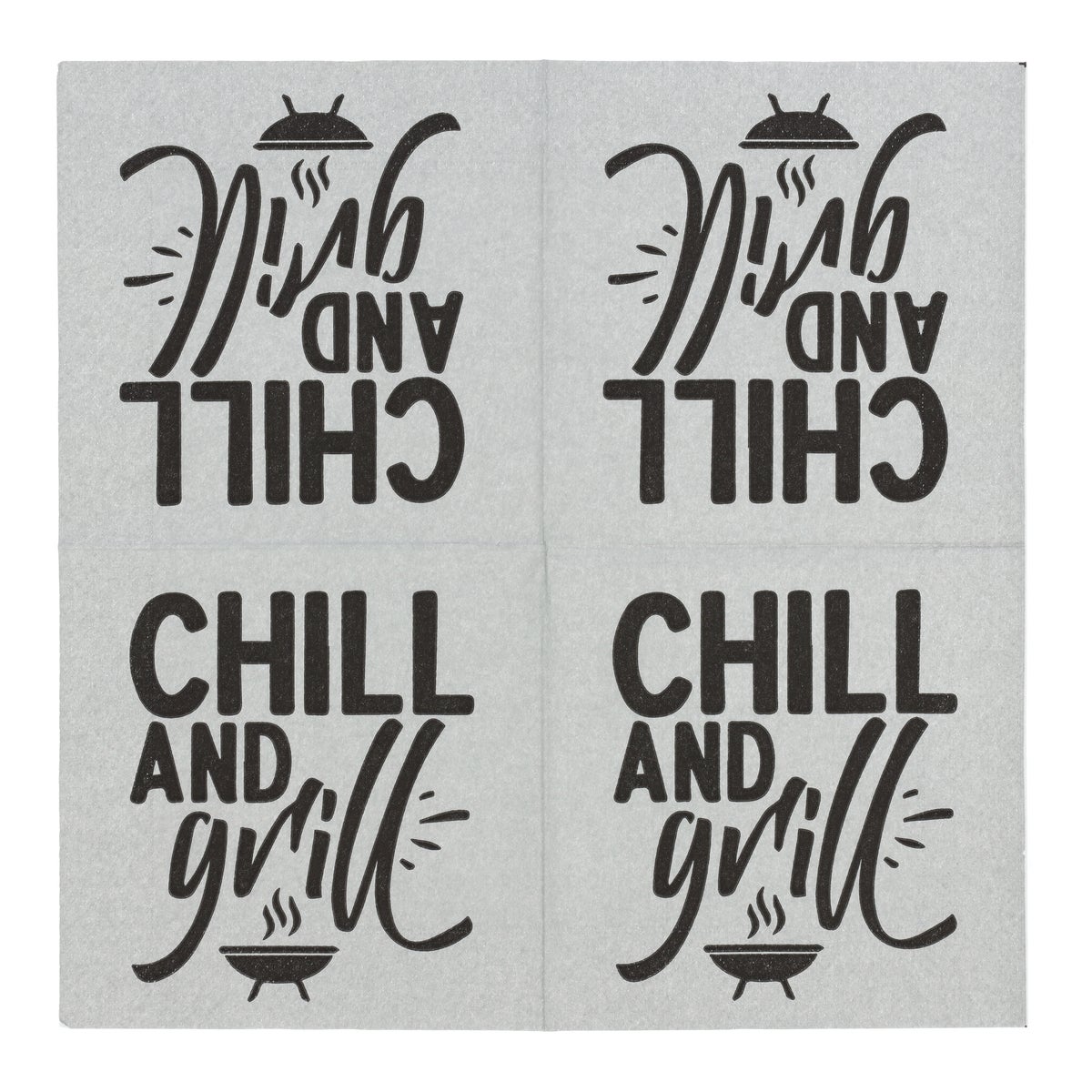 Servet 33 x 33 cm Chill and grill 20 stuks Servet 33 x 33 cm Chill and grill 20 stuks