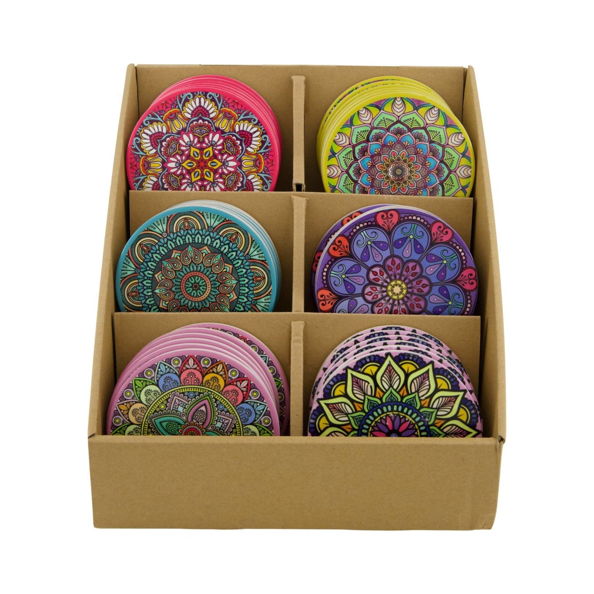 Onderzetter rond 10 cm mandala Onderzetter rond 10 cm mandala