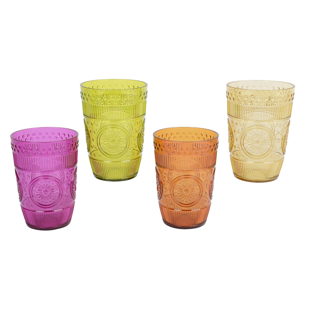 Beker plastic 12 cm 4 assorti Beker plastic 12 cm 4 assorti