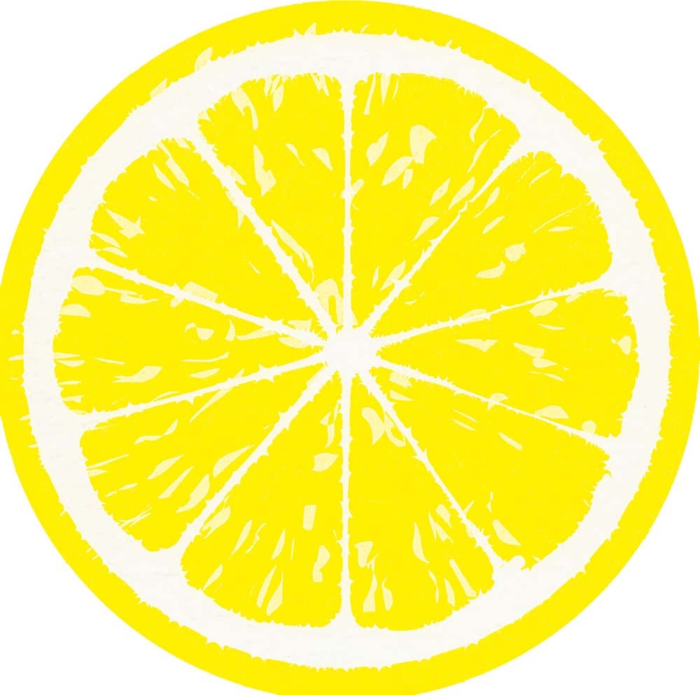Servet 33 x 33 cm silhouettes - lemon 12st Servet 33 x 33 cm silhouettes - lemon 12st