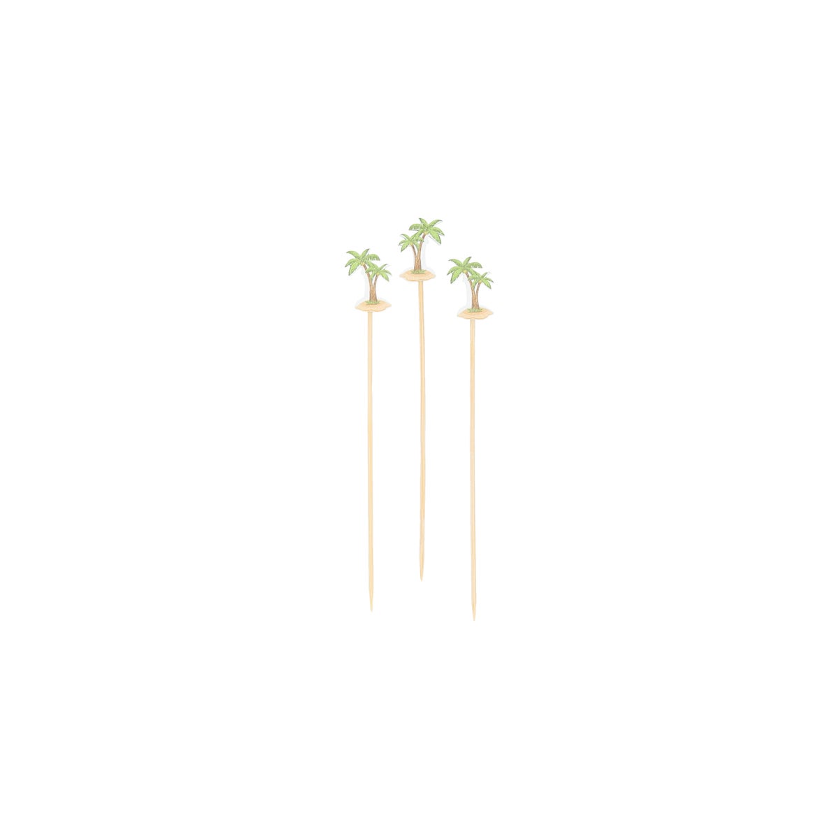 Steker bamboo 6 cm 20 stuks 4 assorti Steker bamboo 6 cm 20 stuks 4 assorti