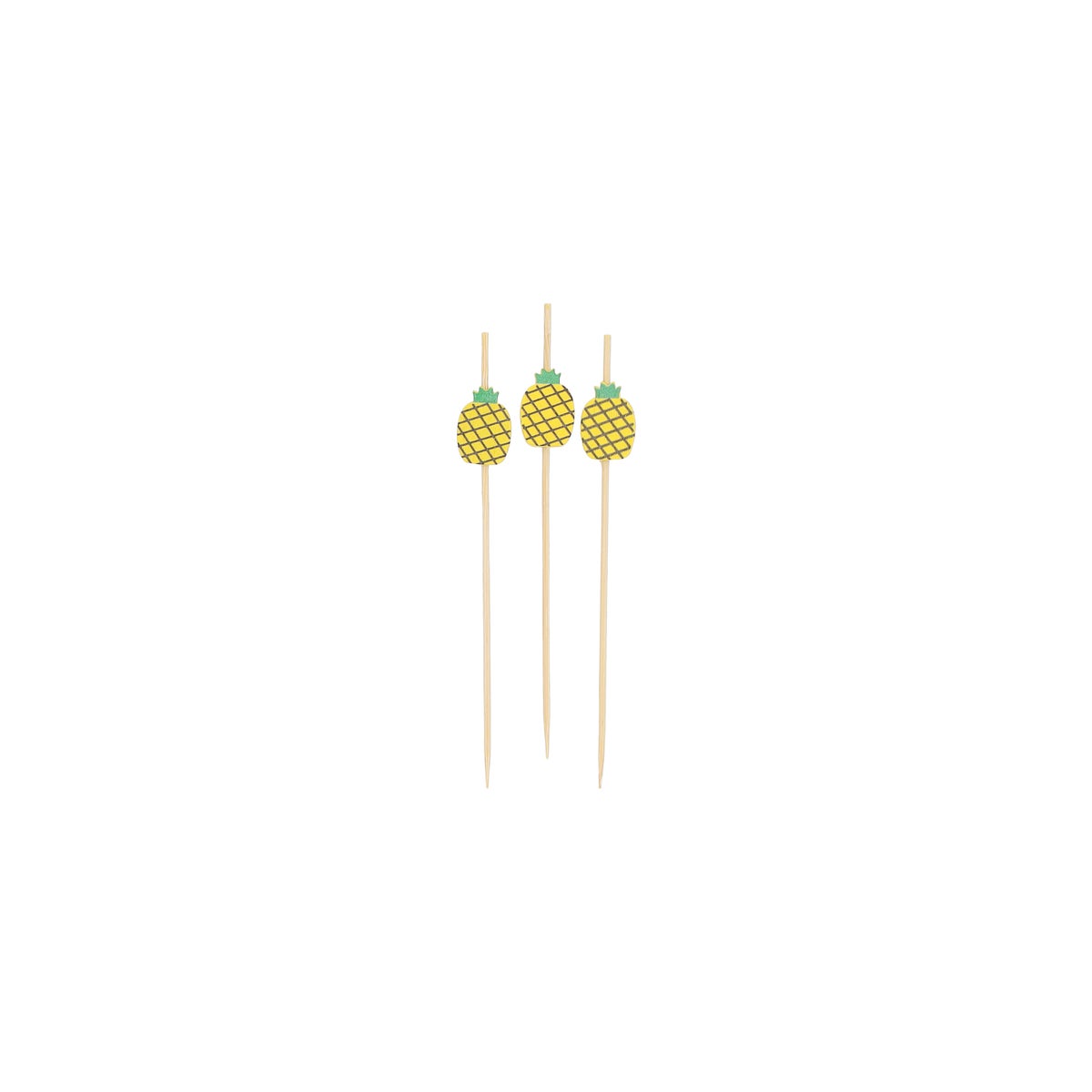 Steker bamboo 6 cm 20 stuks 4 assorti Steker bamboo 6 cm 20 stuks 4 assorti