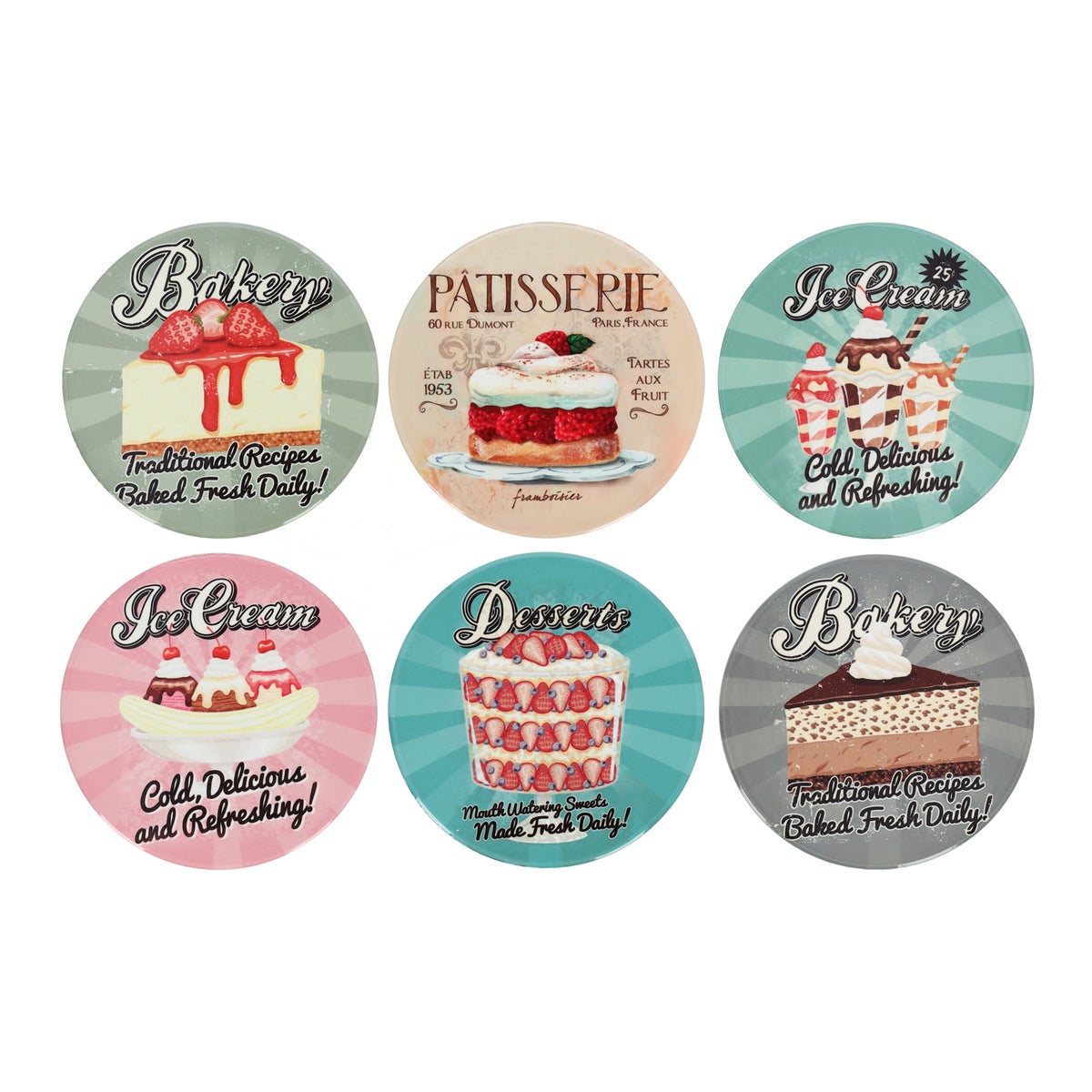 Onderzetter rond bakery 10 cm Onderzetter rond bakery 10 cm