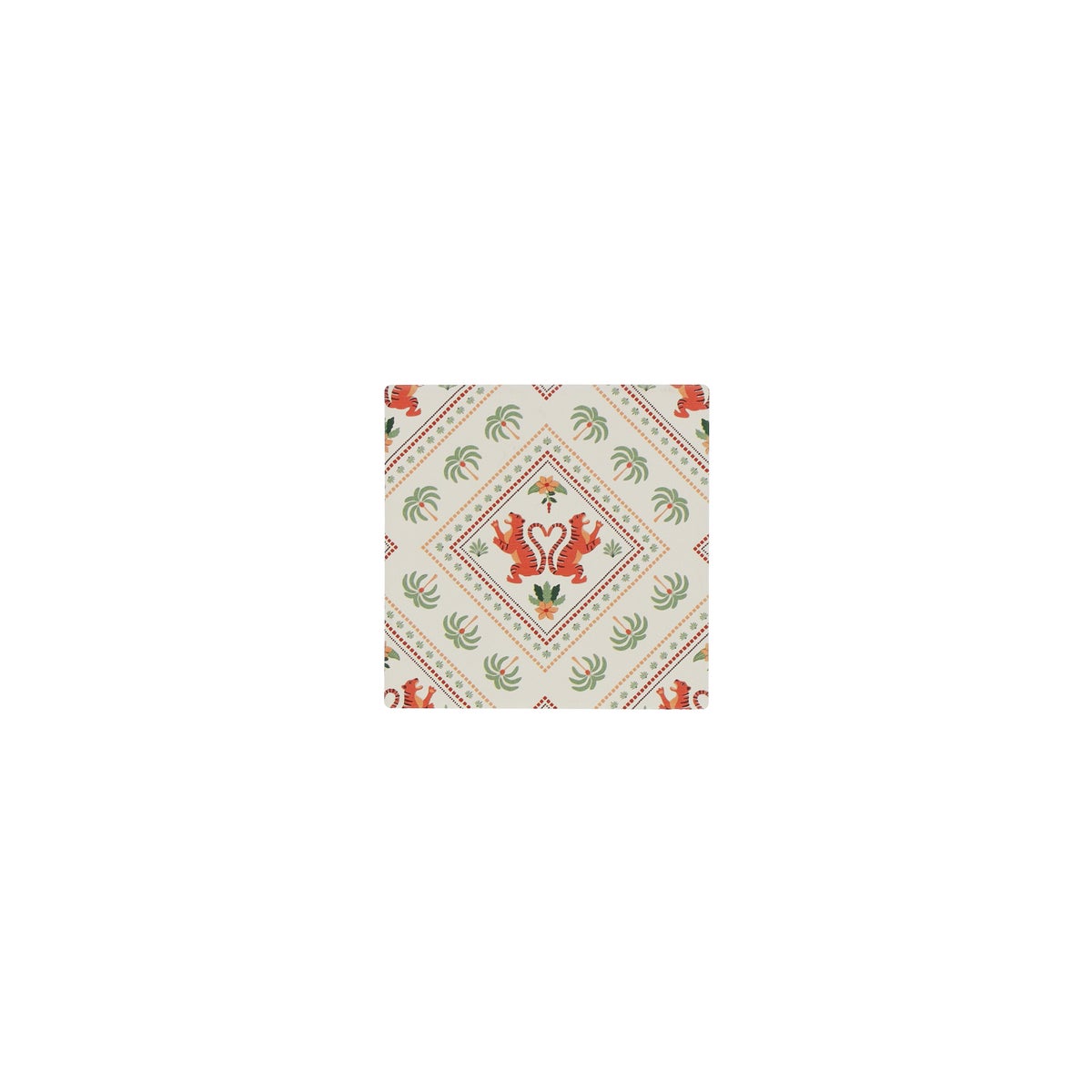 Onderzetter 10 x 10 cm palm Onderzetter 10 x 10 cm palm
