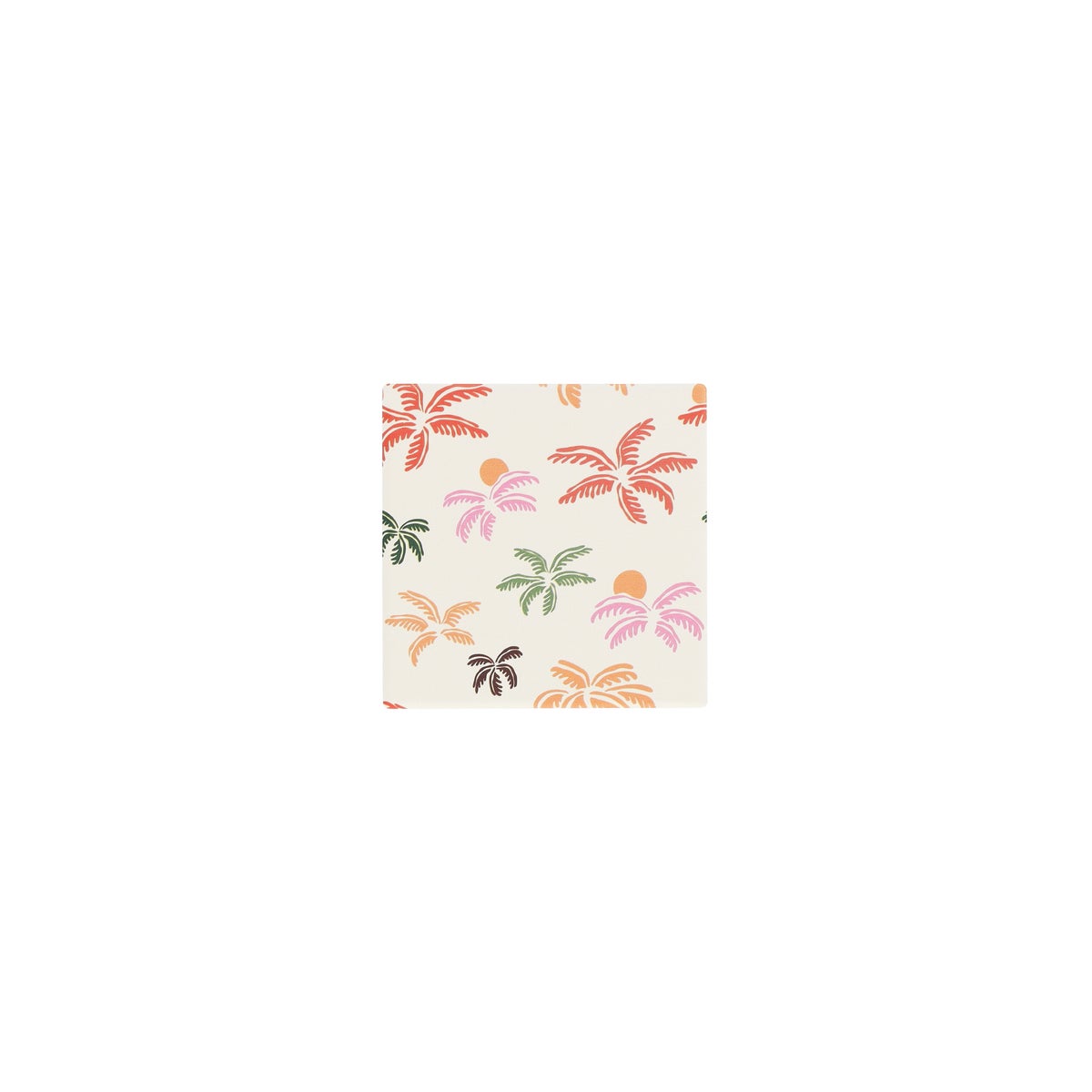 Onderzetter 10 x 10 cm palm Onderzetter 10 x 10 cm palm