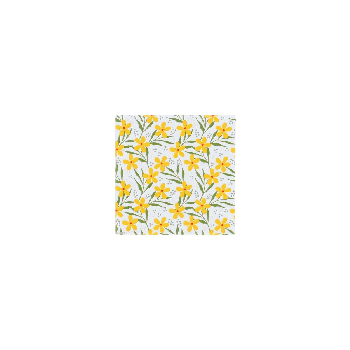 Onderzetter keramiek bloem 10 x 10 cm Onderzetter keramiek bloem 10 x 10 cm