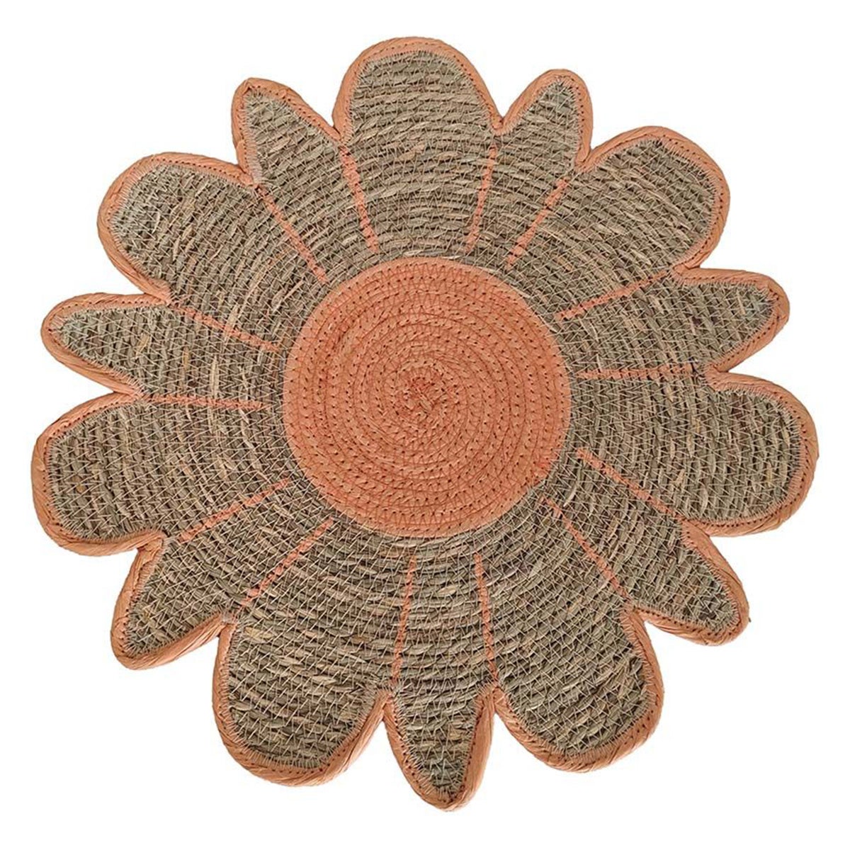 Placemat bloem 38 cm oranje Placemat bloem 38 cm oranje