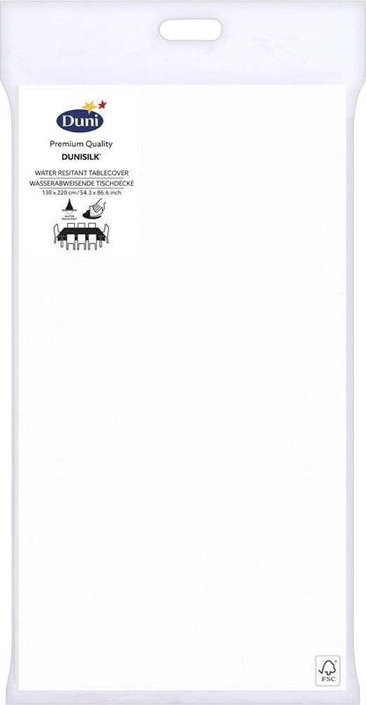 Tafelkleed dunisilk 138 x 220 cm wit Tafelkleed dunisilk 138 x 220 cm wit