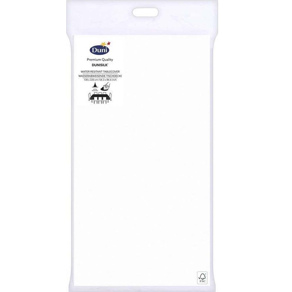 Tafelkleed dunisilk 138 x 220 cm wit Tafelkleed dunisilk 138 x 220 cm wit