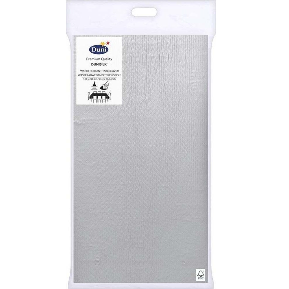 Tafelkleed Silk 138 x 220 cm zilver Tafelkleed Silk 138 x 220 cm zilver