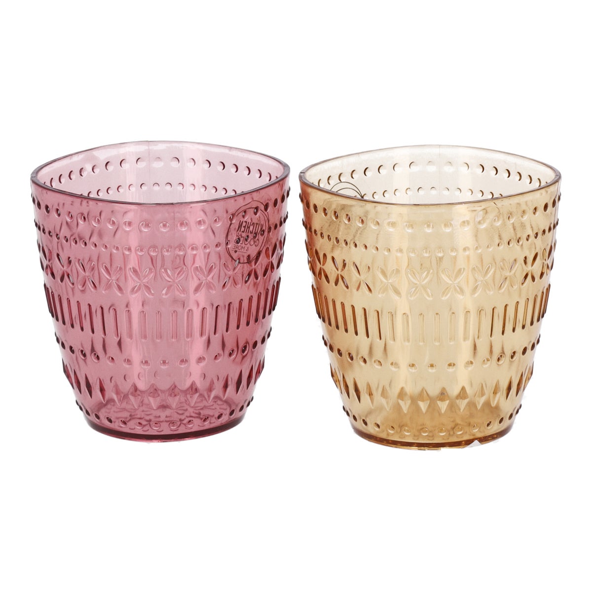 Drinkglas plastic 9 cm 2 assorti Drinkglas plastic 9 cm 2 assorti