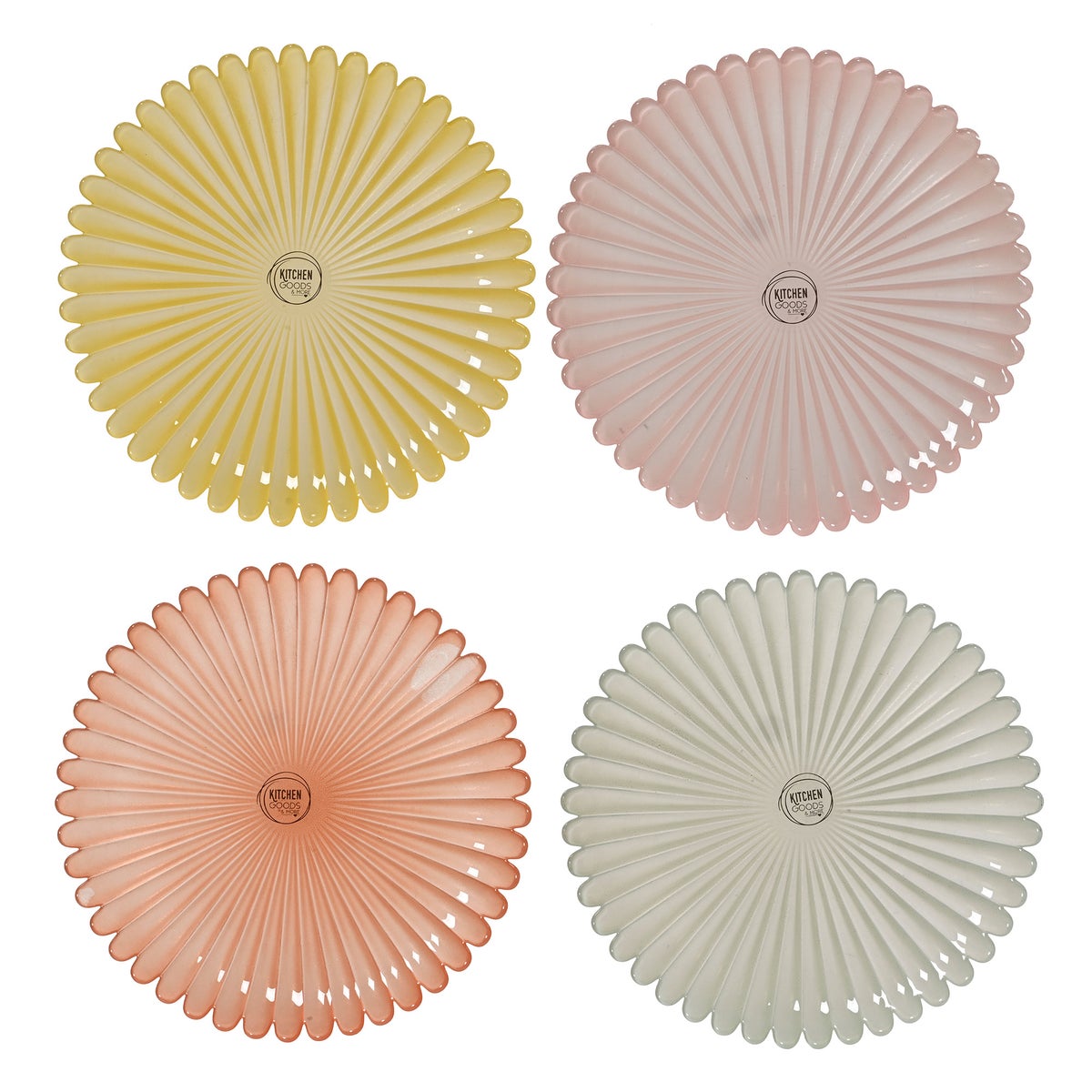 Bord glas flower 21 cm Bord glas flower 21 cm