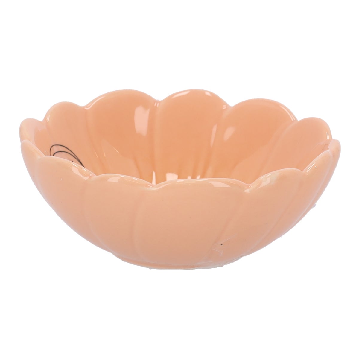 Schaal bloem perzik 11 cm Schaal bloem perzik 11 cm