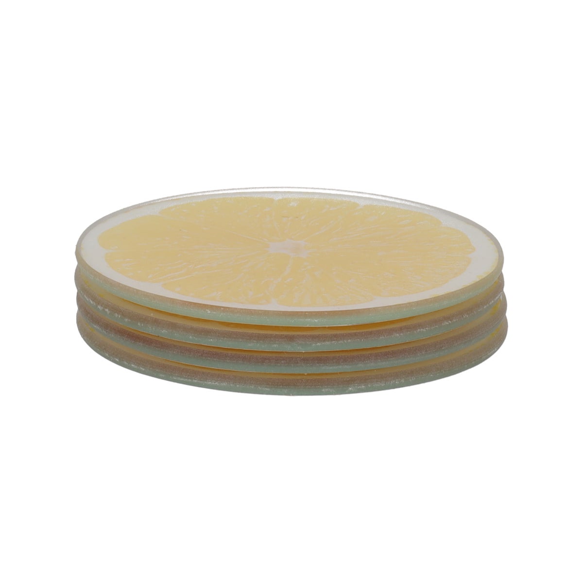 Onderzetter glas citrus 9 cm 4 stuks Onderzetter glas citrus 9 cm 4 stuks