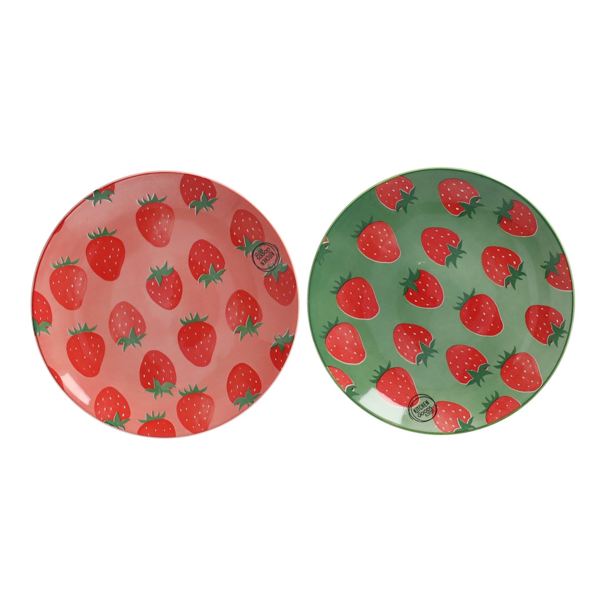 Bord aardbei 21 cm 2 assorti Bord aardbei 21 cm 2 assorti