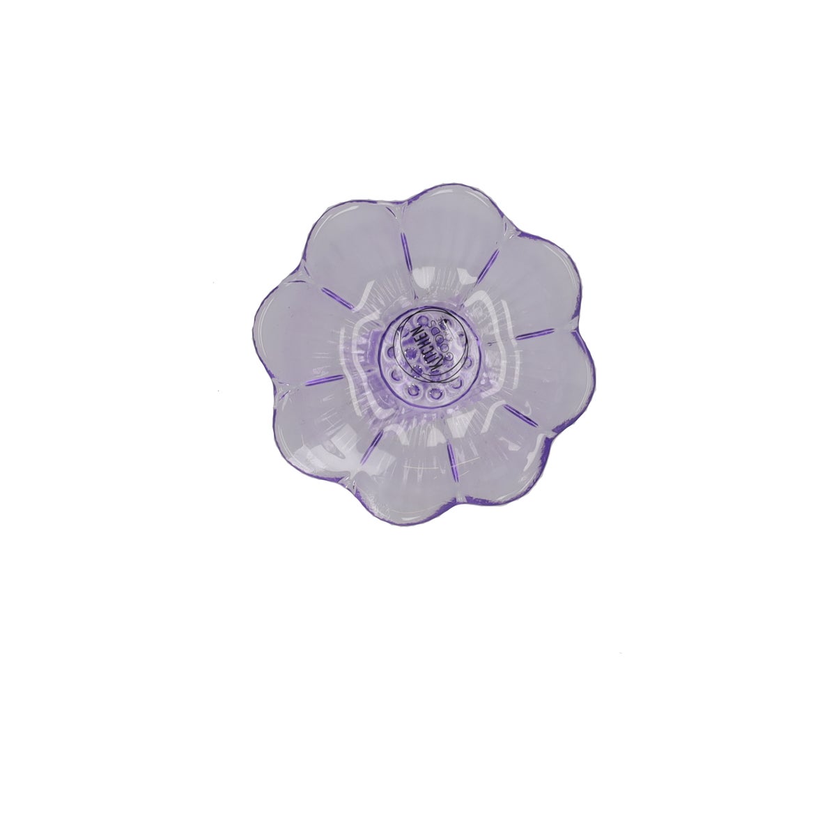 Bord glas bloem 12 cm 3 assorti Bord glas bloem 12 cm 3 assorti