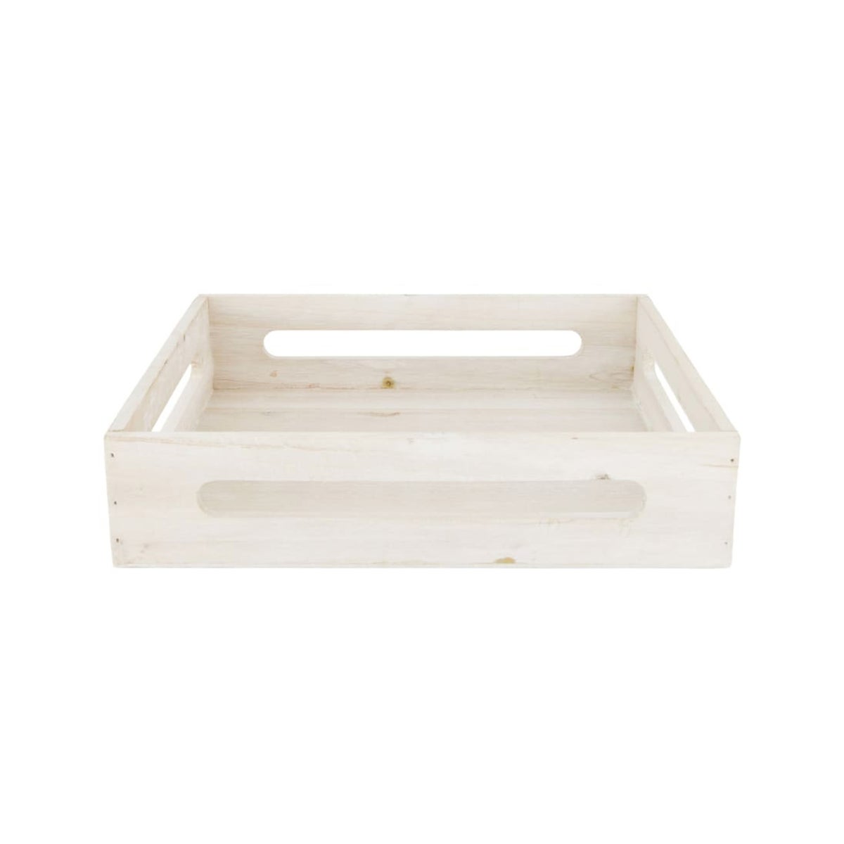 Dienblad hout 28 x 28 x 6 cm white Dienblad hout 28 x 28 x 6 cm white