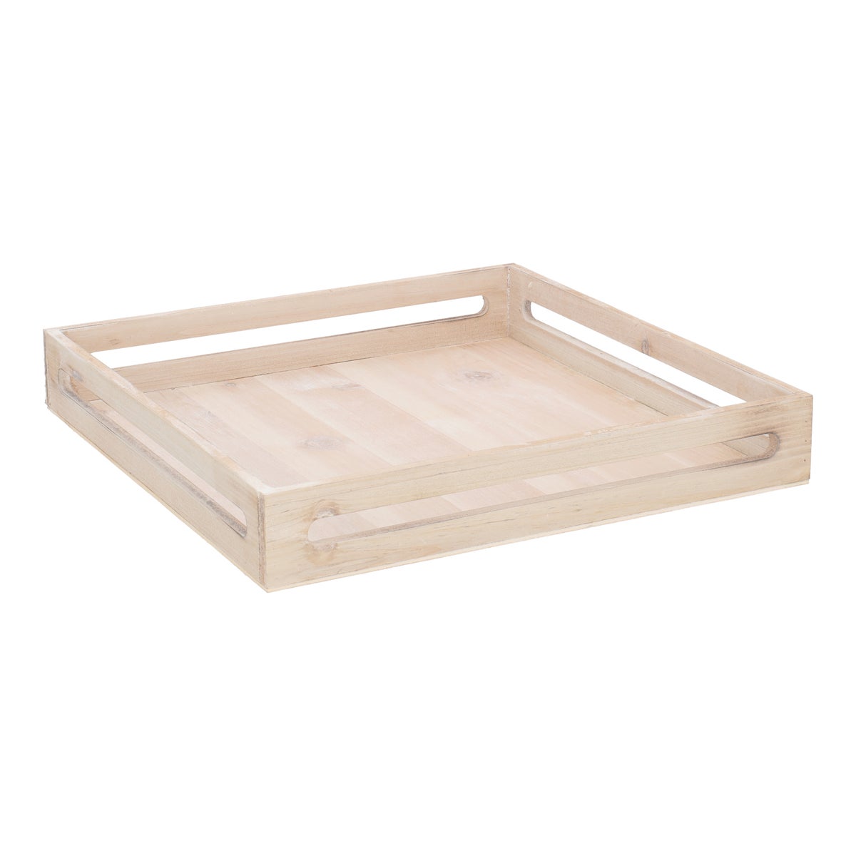 Dienblad hout 38 x 38 x 6 cm white Dienblad hout 38 x 38 x 6 cm white