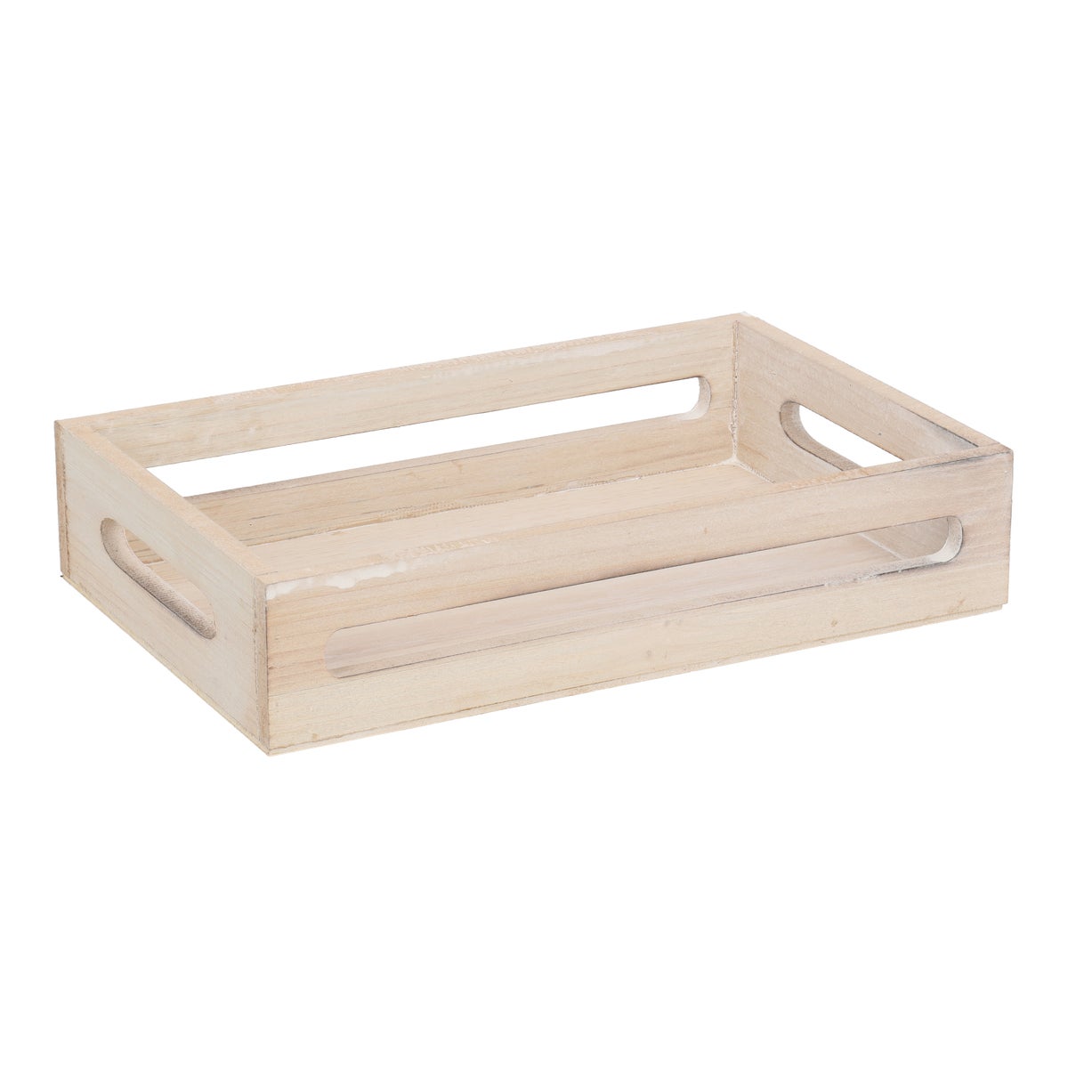 Dienblad hout 18 x 28 x 6 cm white Dienblad hout 18 x 28 x 6 cm white