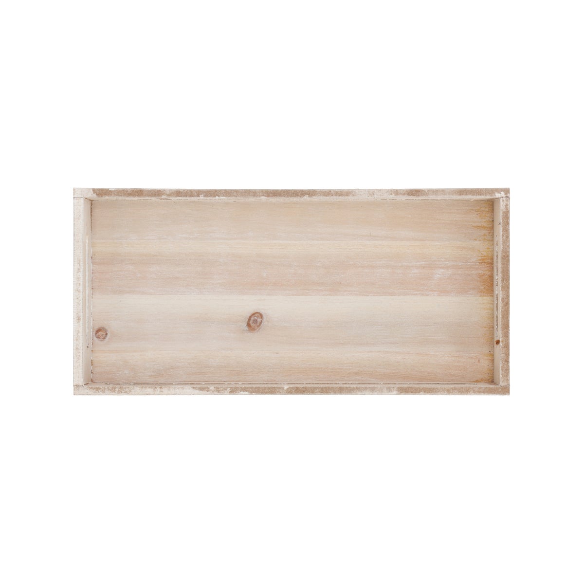 Dienblad hout 18 x 38 x 6 cm white Dienblad hout 18 x 38 x 6 cm white