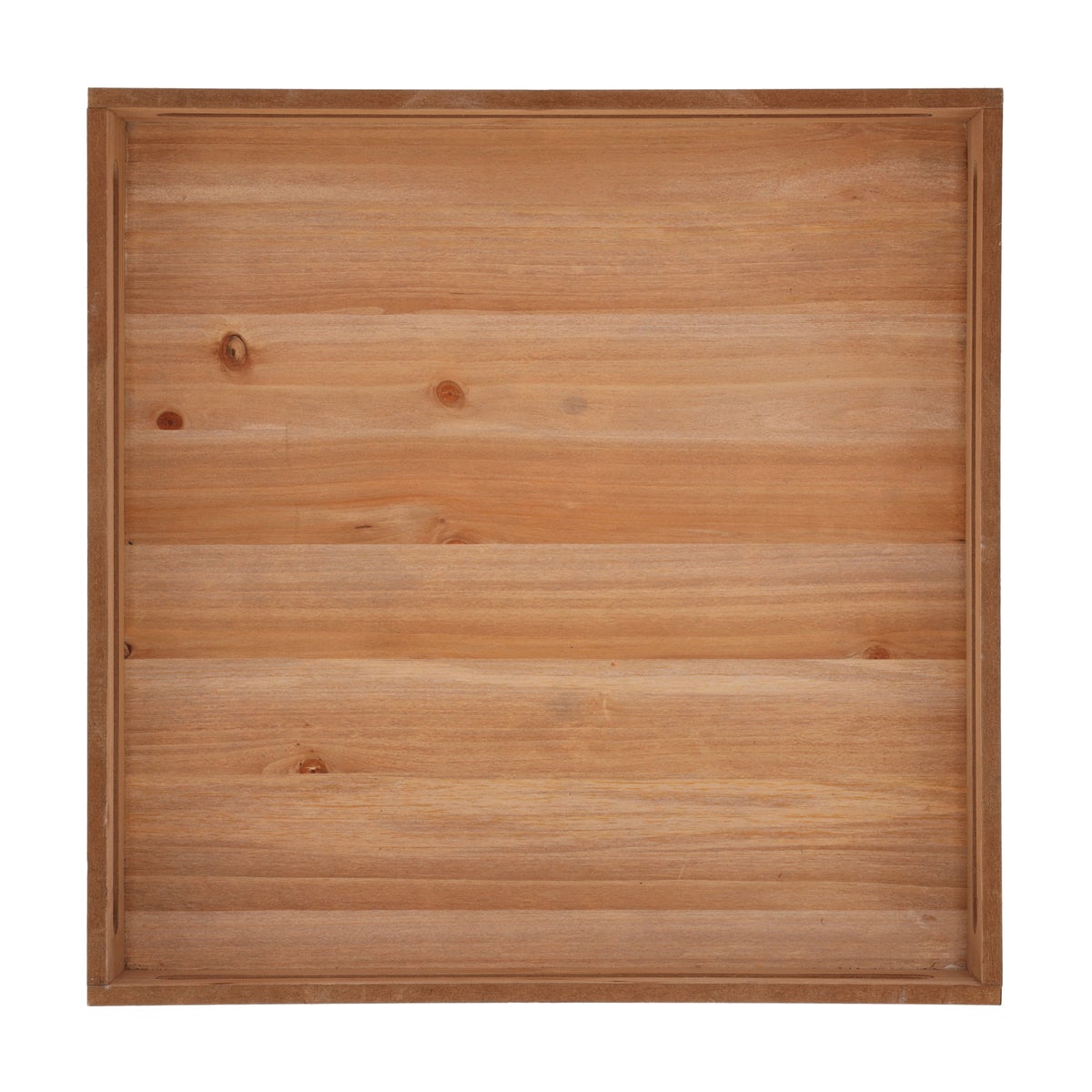 Dienblad hout 38 x 38 x 6 cm naturel Dienblad hout 38 x 38 x 6 cm naturel